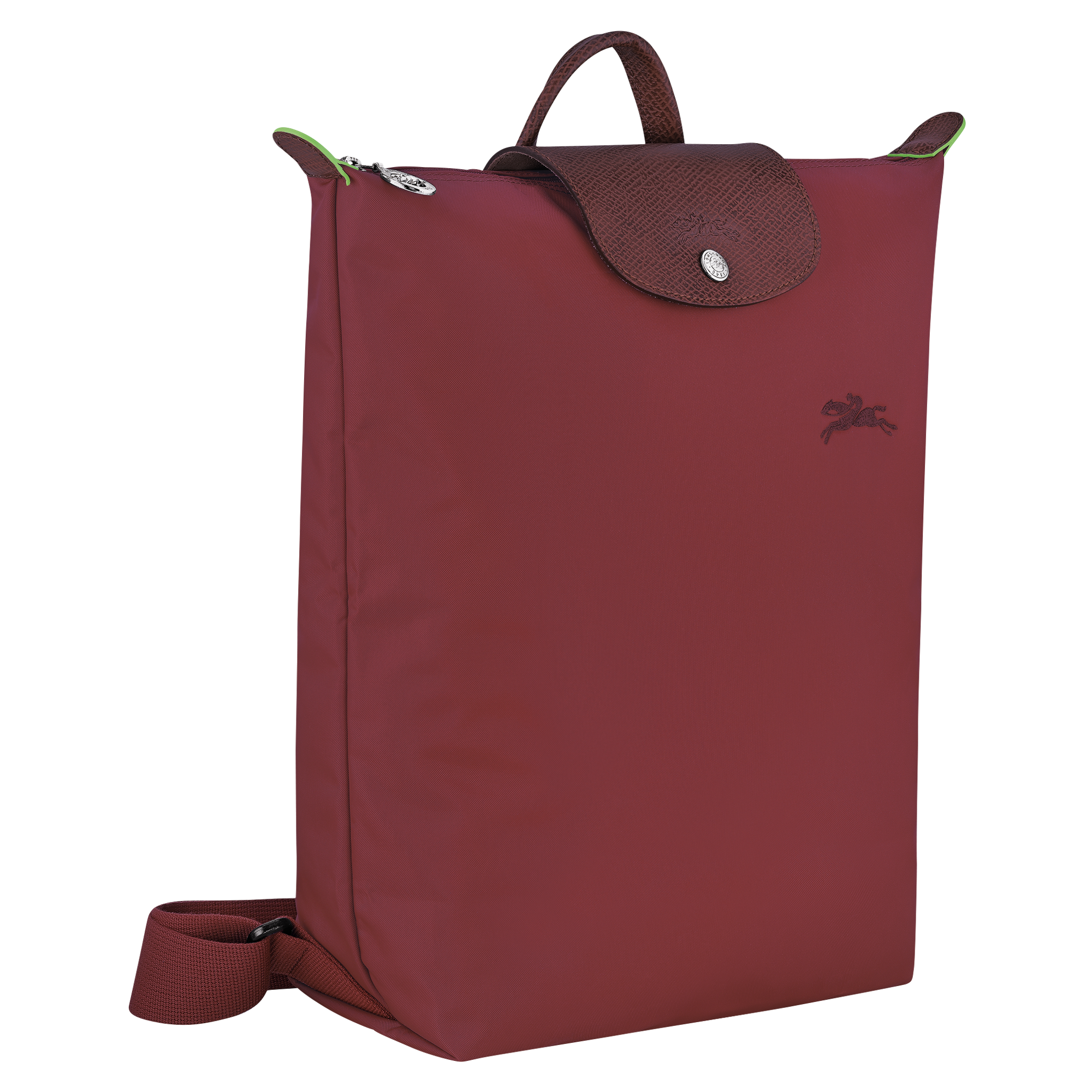 Longchamp Le Pliage Green M Backpack Pomegranate
