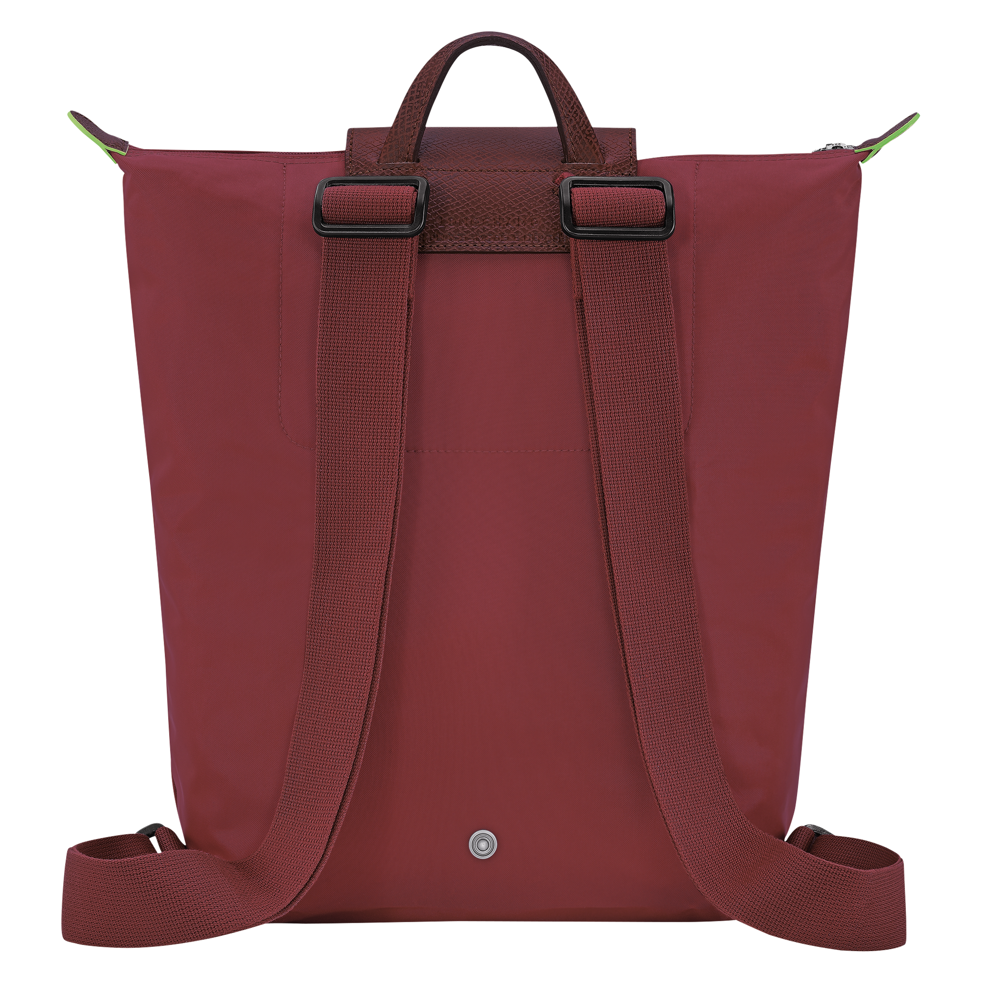 Longchamp Le Pliage Green M Backpack Pomegranate