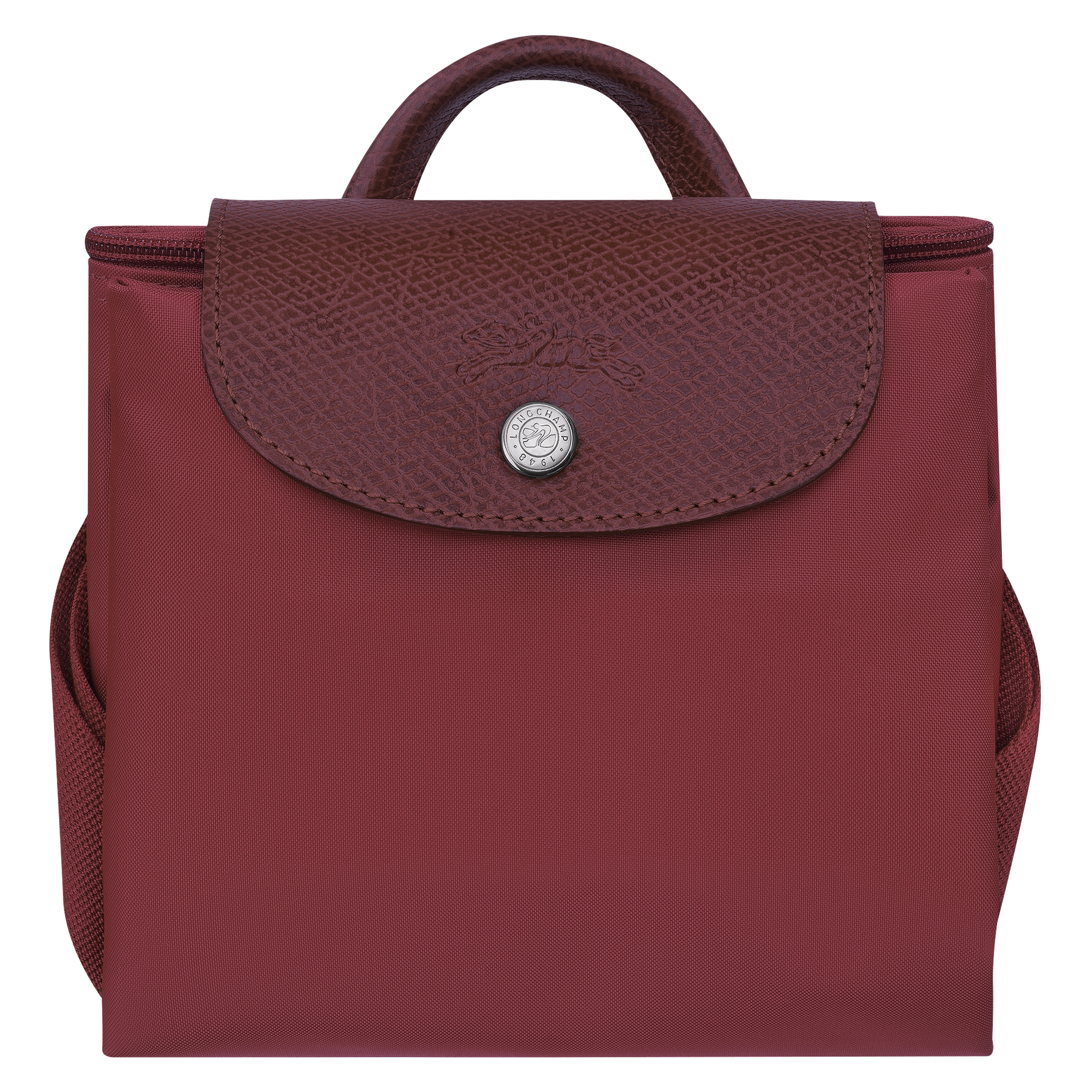 Longchamp Le Pliage Green M Backpack Pomegranate
