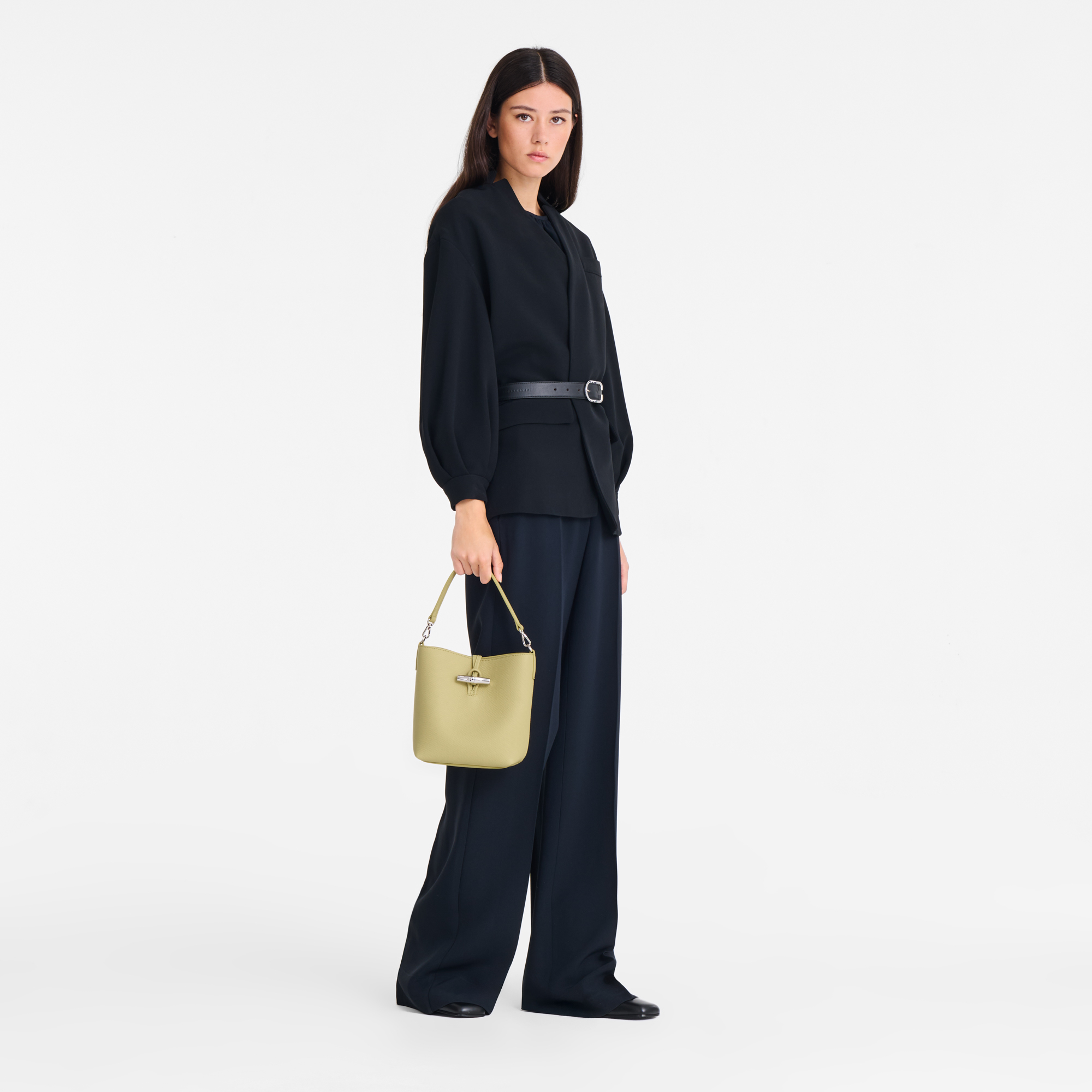Longchamp Le Roseau XS Bucket bag Pistachio