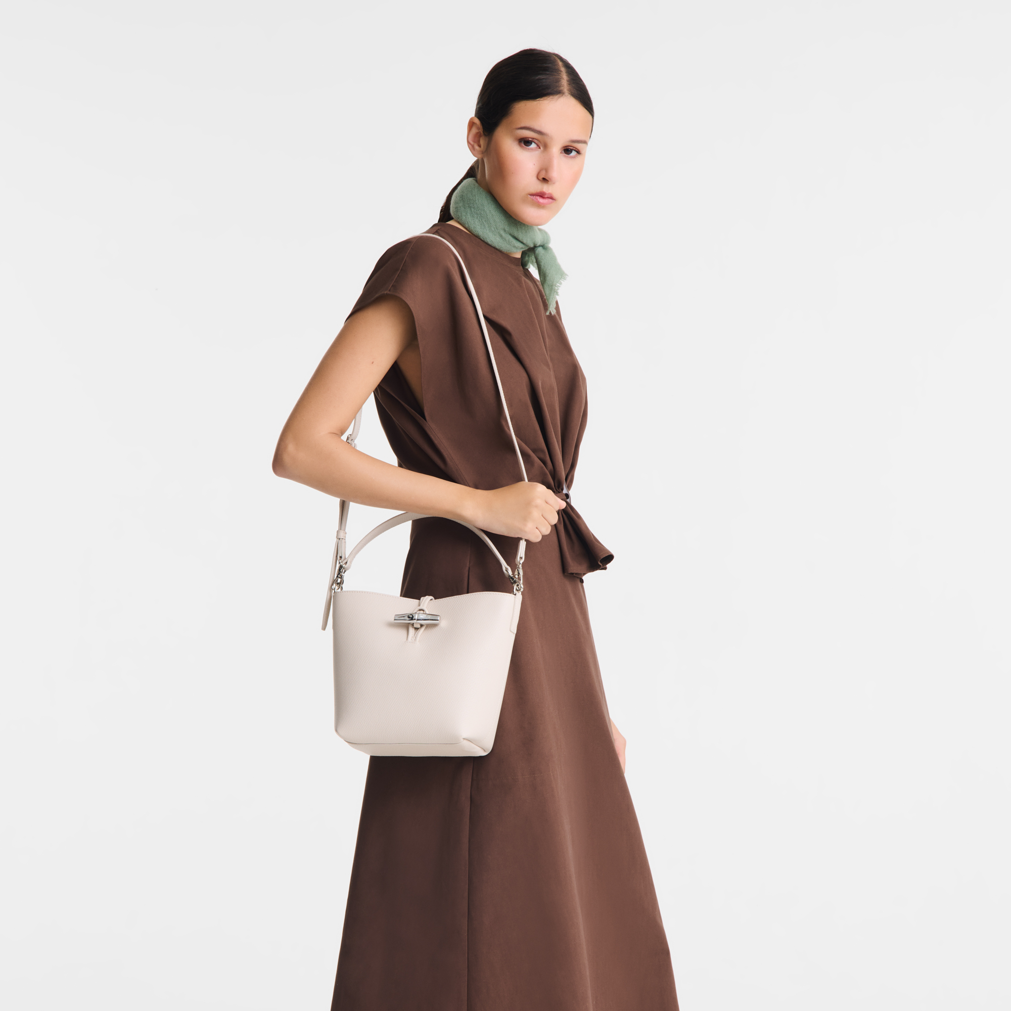 Longchamp Le Roseau XS Bucket bag Paper