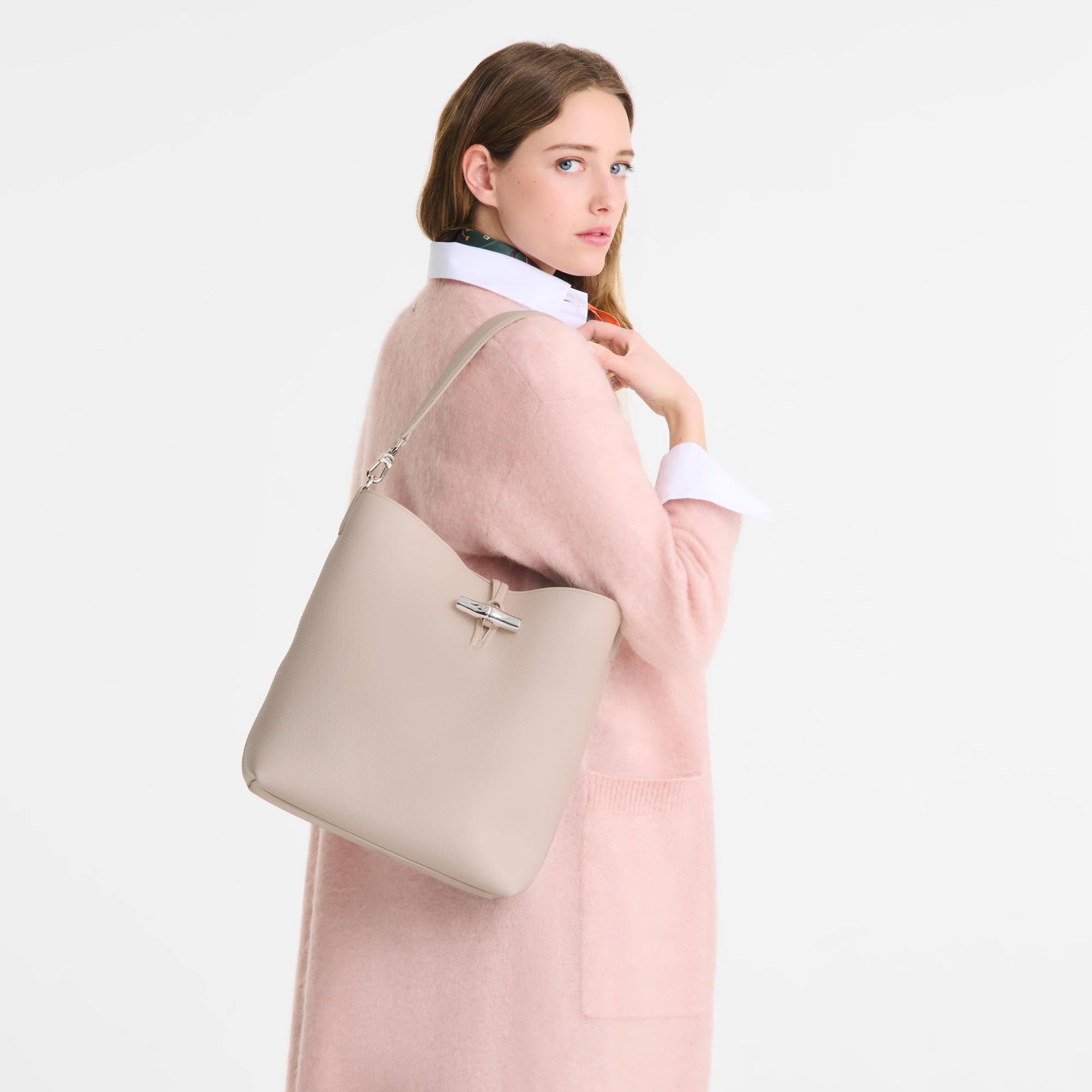Longchamp Le Roseau M Hobo bag Paper