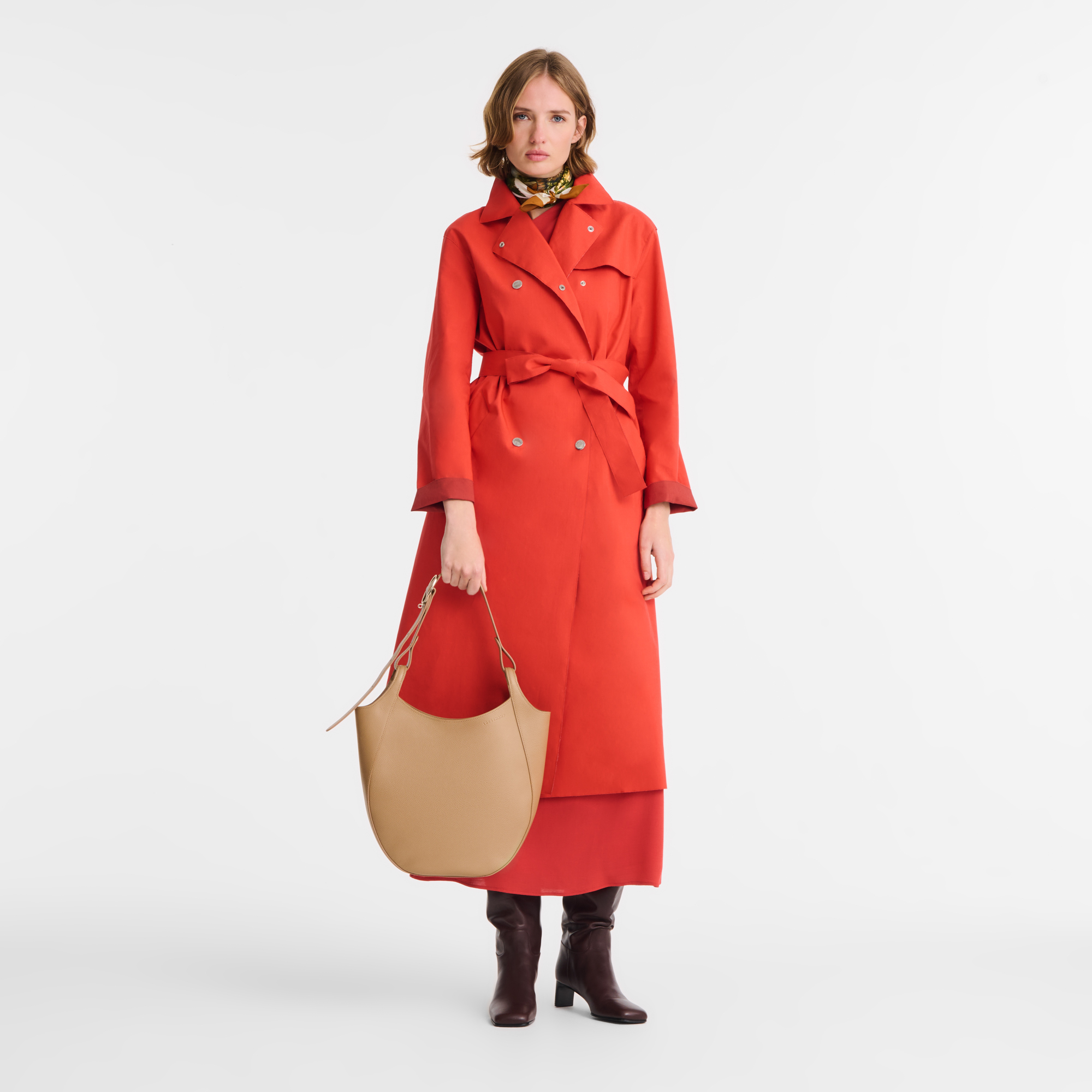 Longchamp Le Foulonné L Hobo bag Biscuit