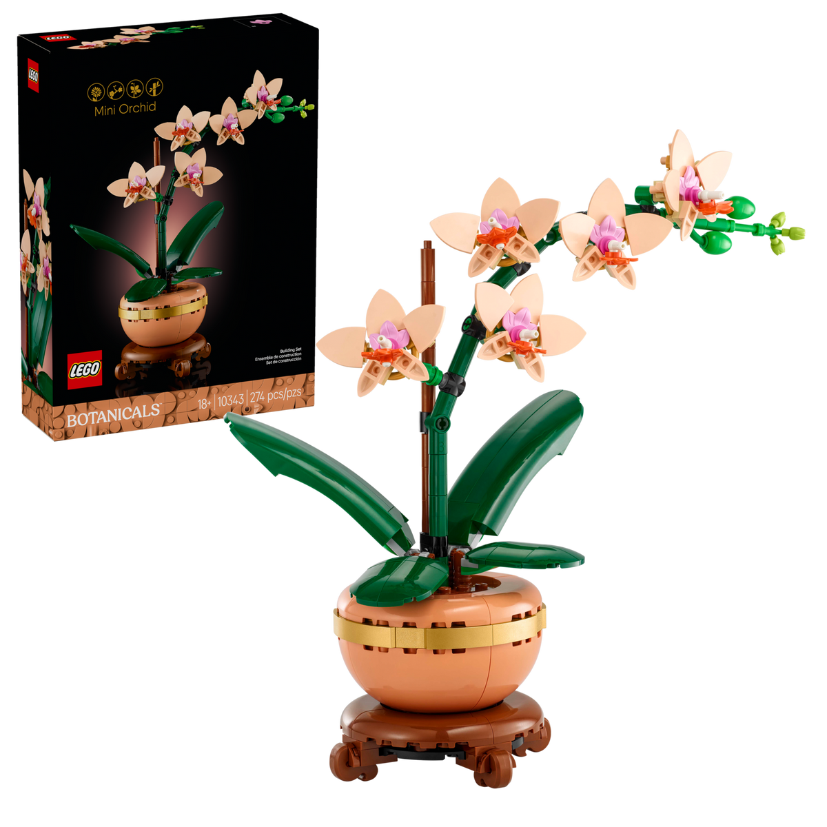 LEGO Mini Orchid, front