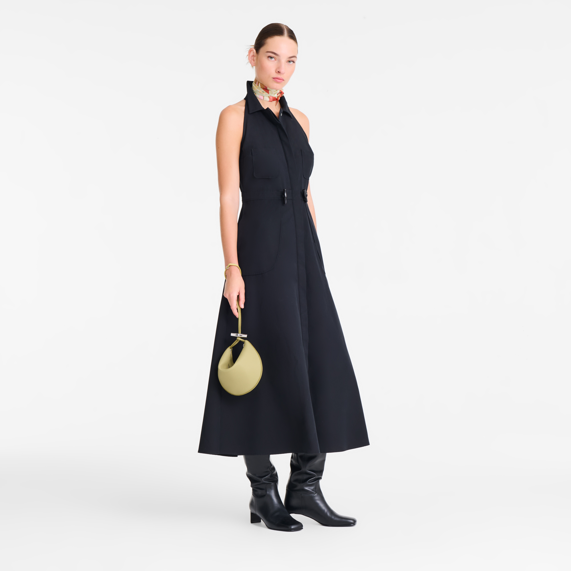 Longchamp Le Roseau Clutch Pistachio