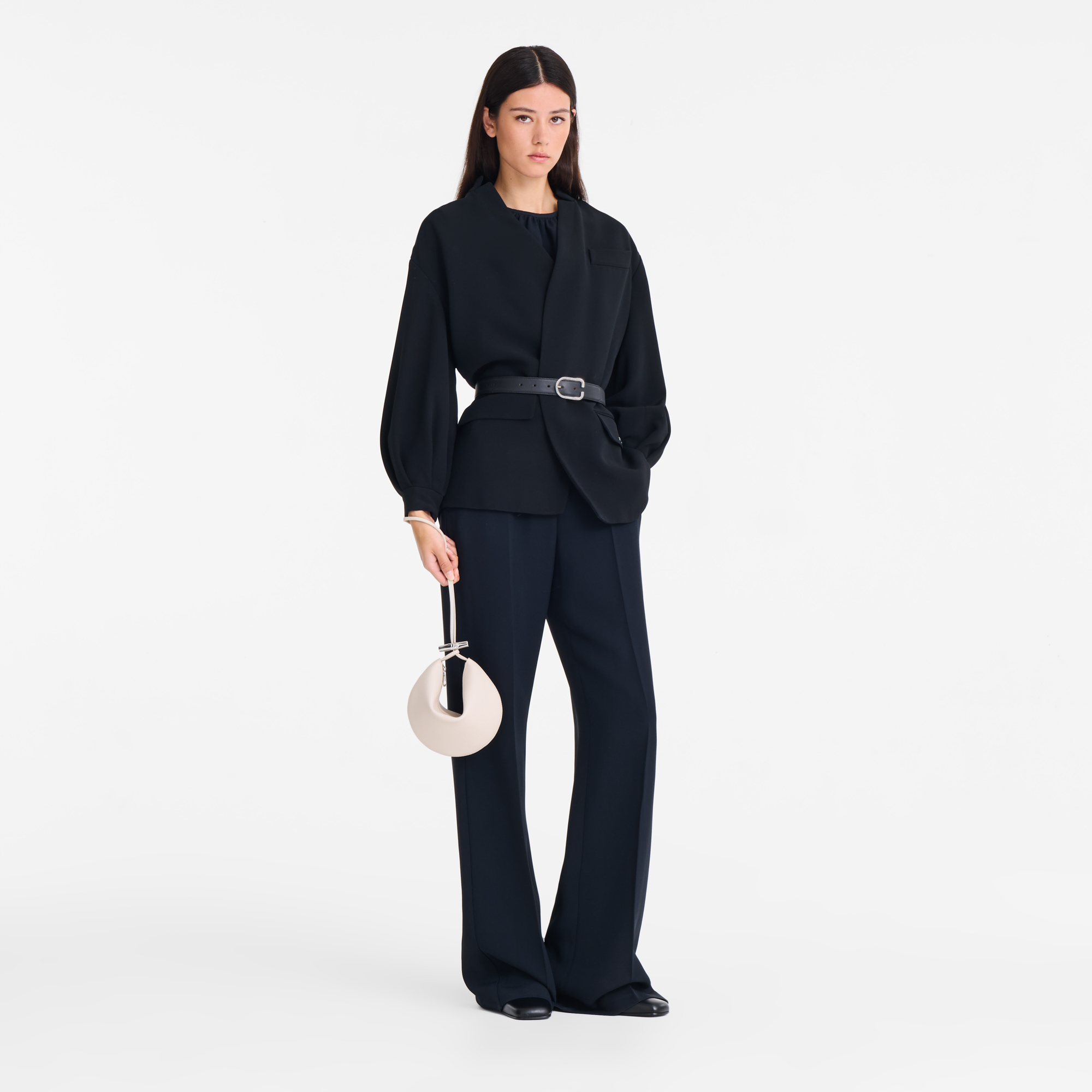 Longchamp Le Roseau Clutch Paper