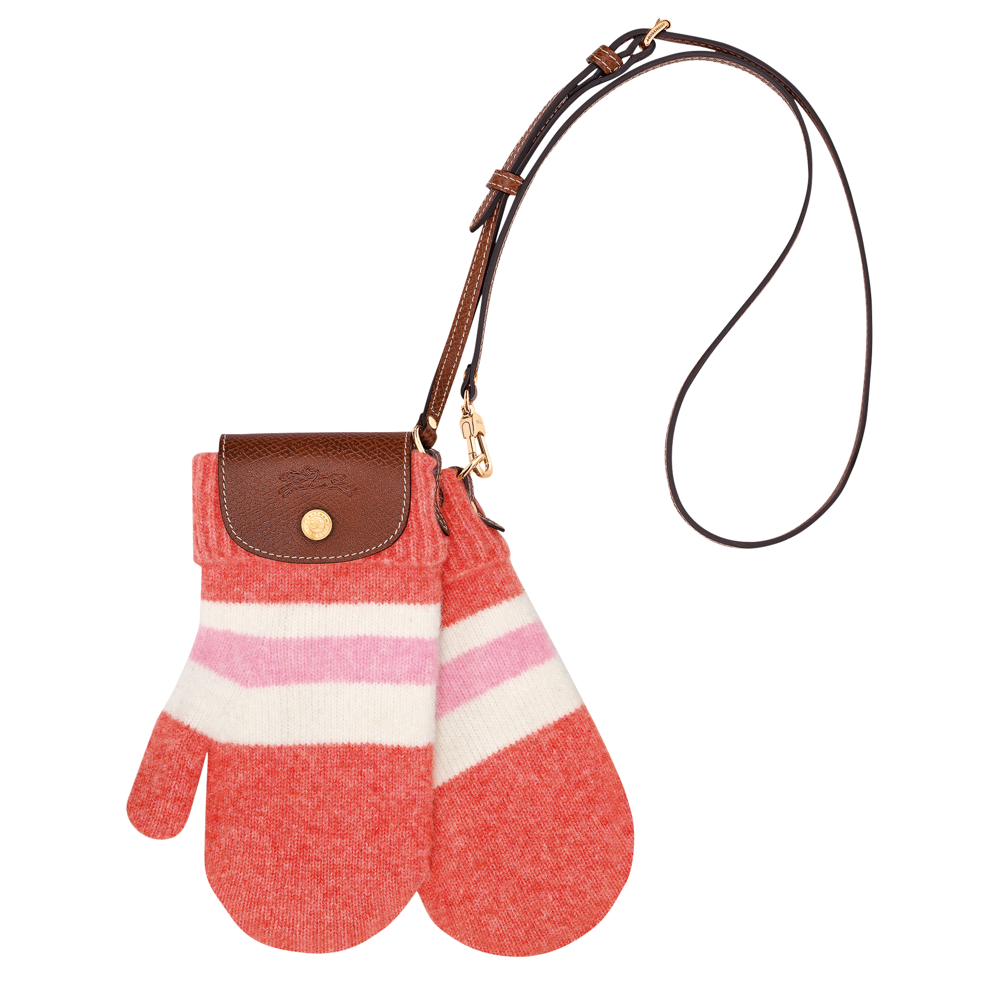 Longchamp Le Pliage Collection Mittens bag Coral/Pink
