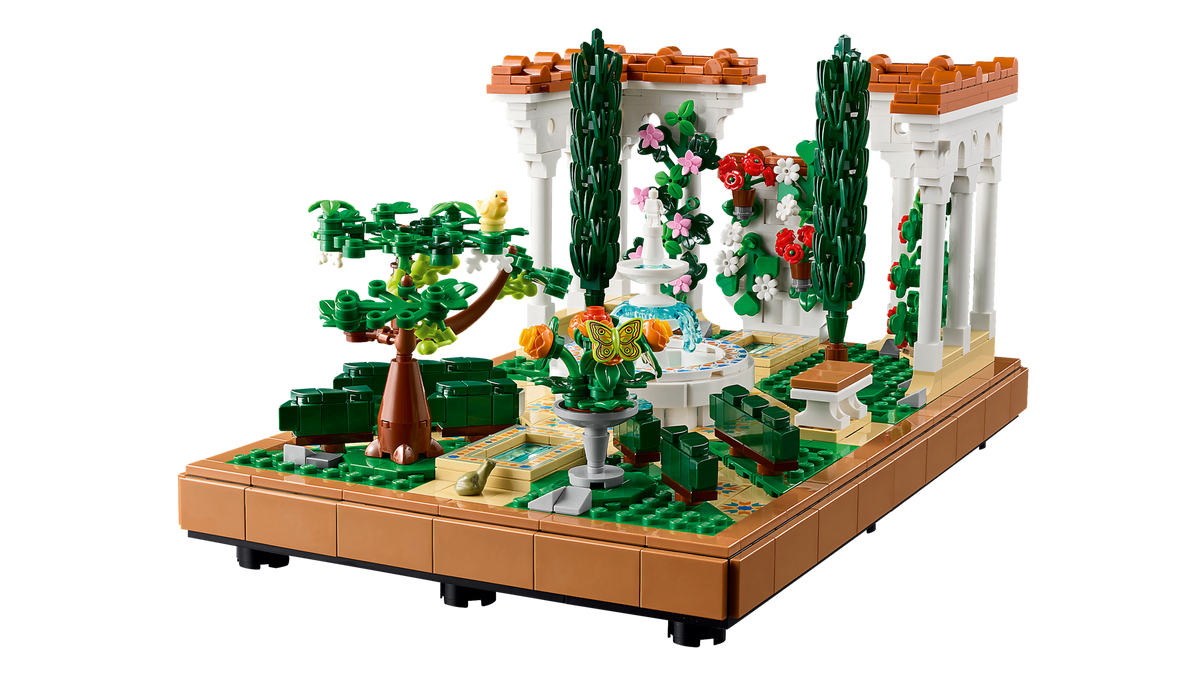 Lego Fountain Garden