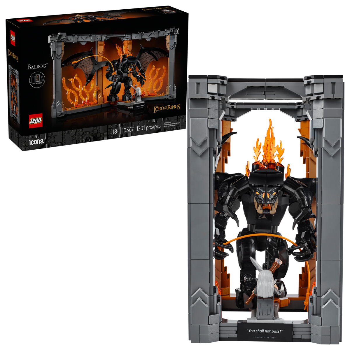 Lego The Lord of the Rings Balrog Book Nook
