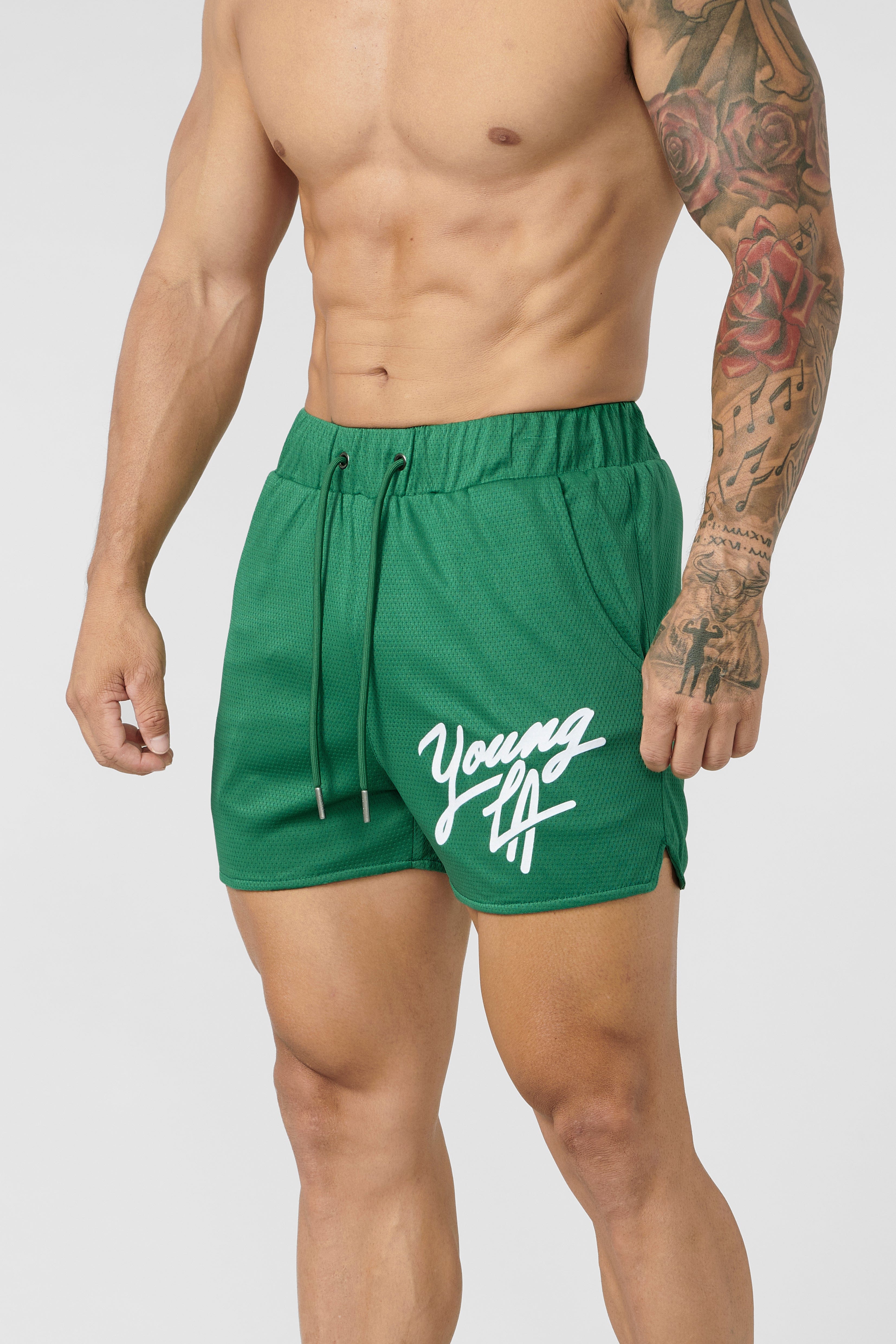 YoungLA 104 Legacy Shorts Green
