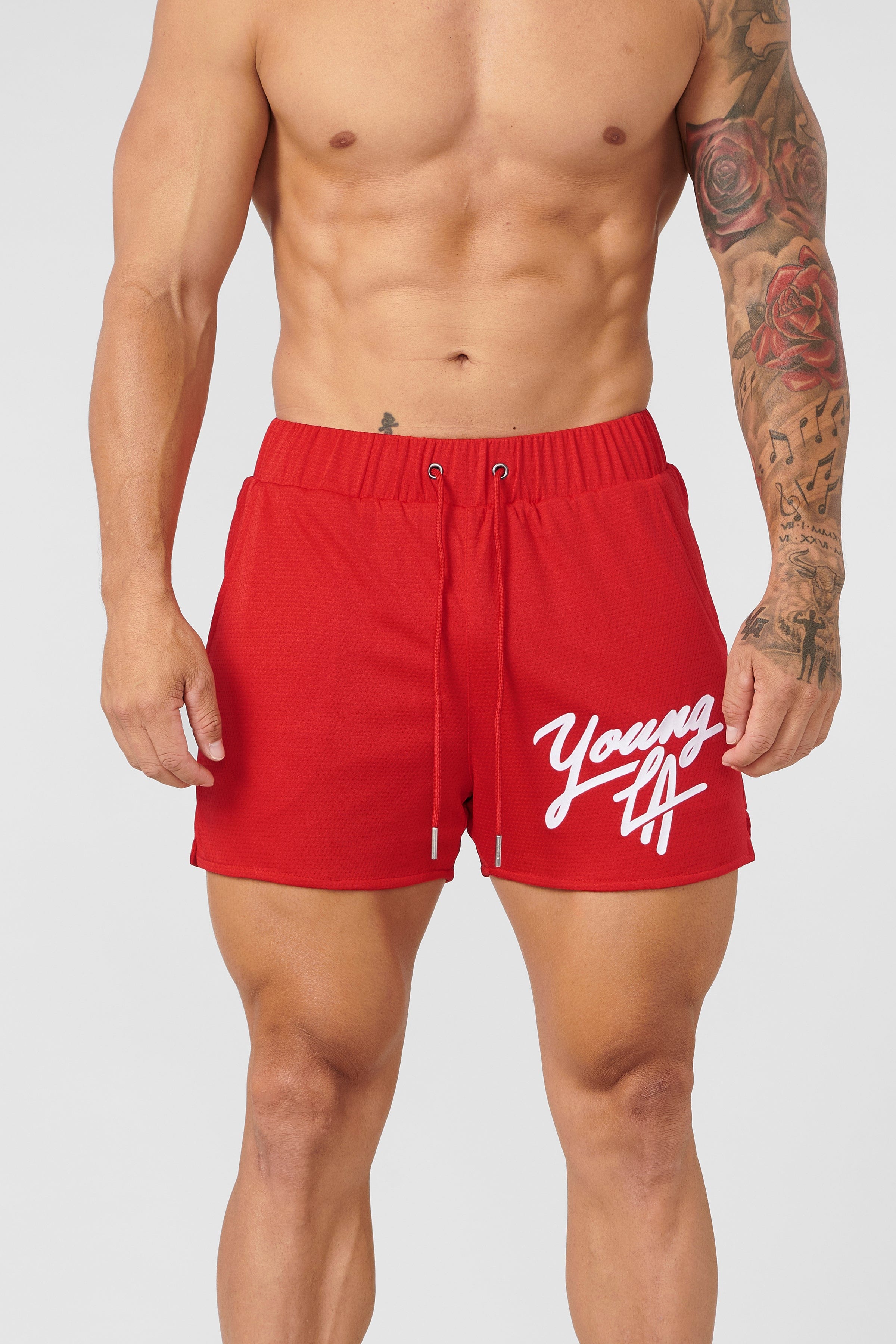 YoungLA 104 Legacy Shorts Red