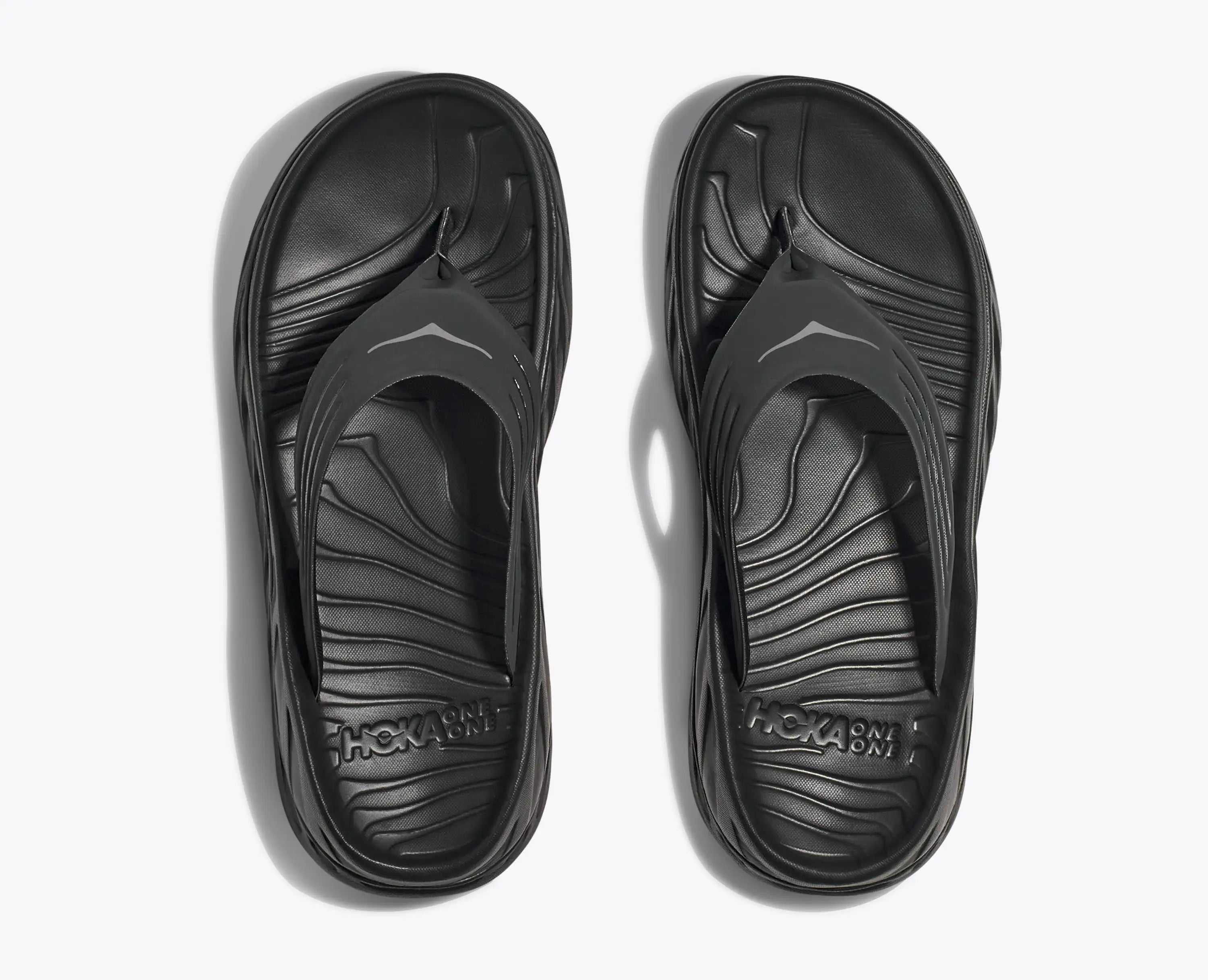 Hoka 'S Ora Recovery Flip Black Dark Gull Gray