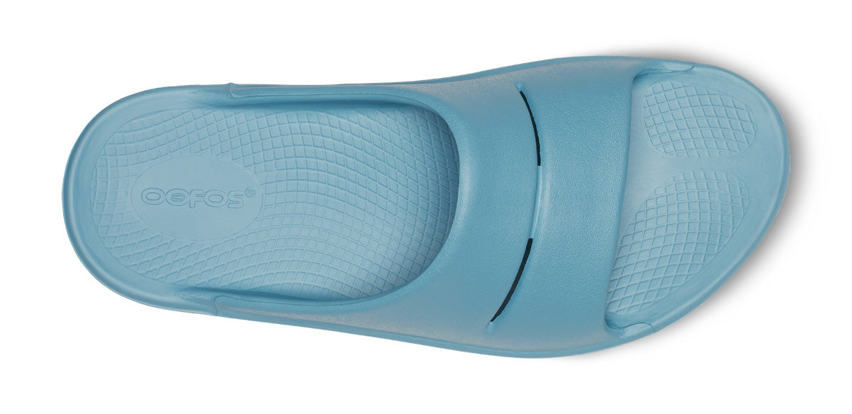 Oofos Women's Slide Ocean Blue