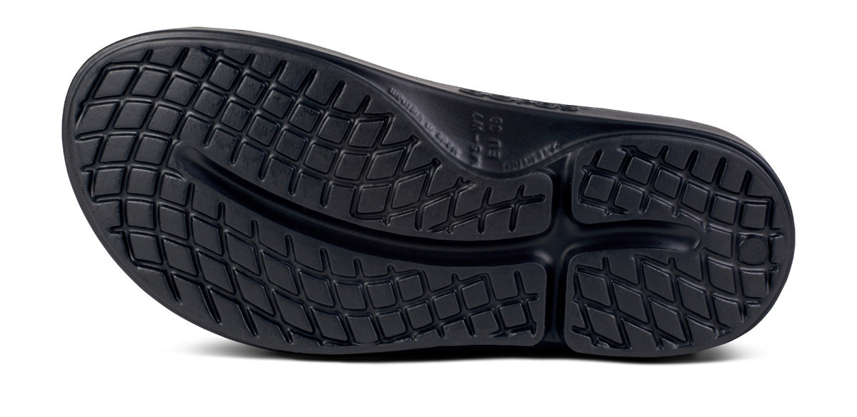 Oofos Women's Luxe Slide Midnight Spectre