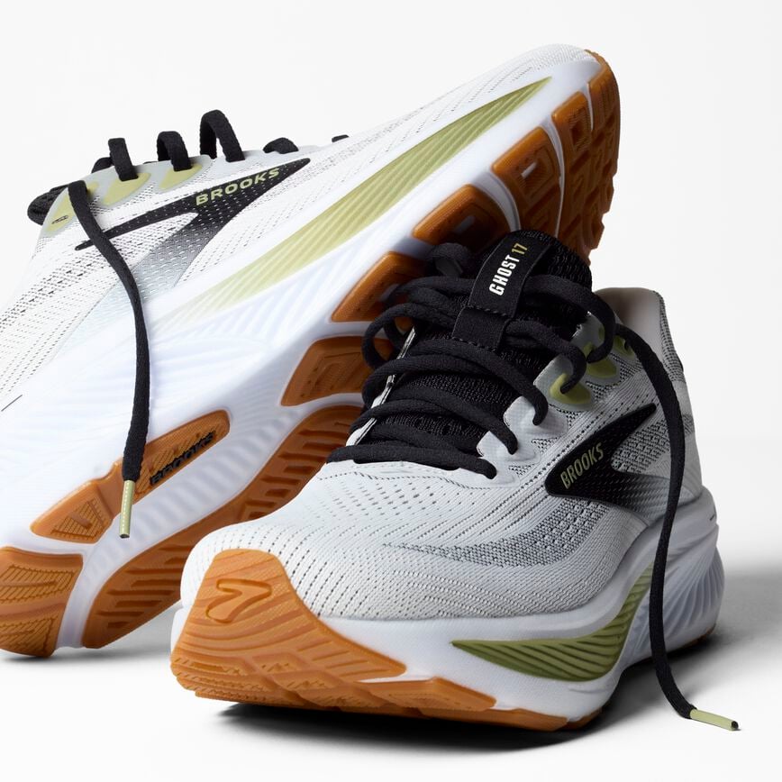 Brooks Ghost 17 White/Black/Tea
