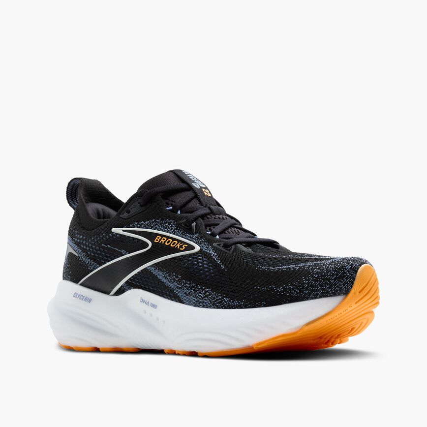 Brooks Glycerin 22 Black/Country Blue/Orange Pop
