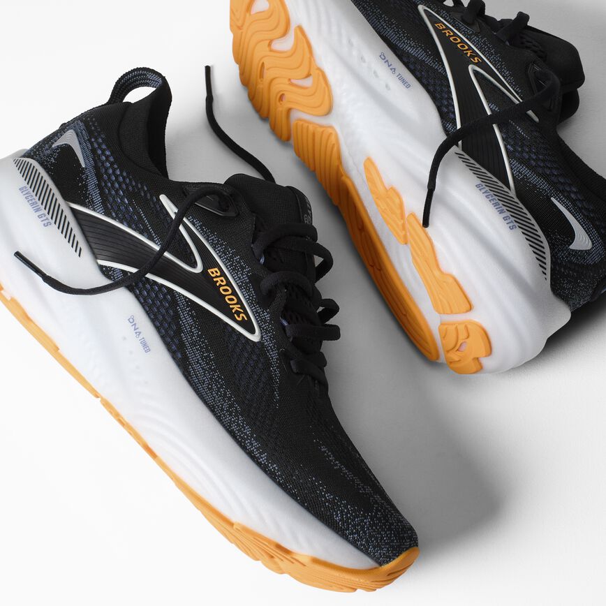 Brooks Glycerin GTS 22 Black/Country Blue/Orange Pop