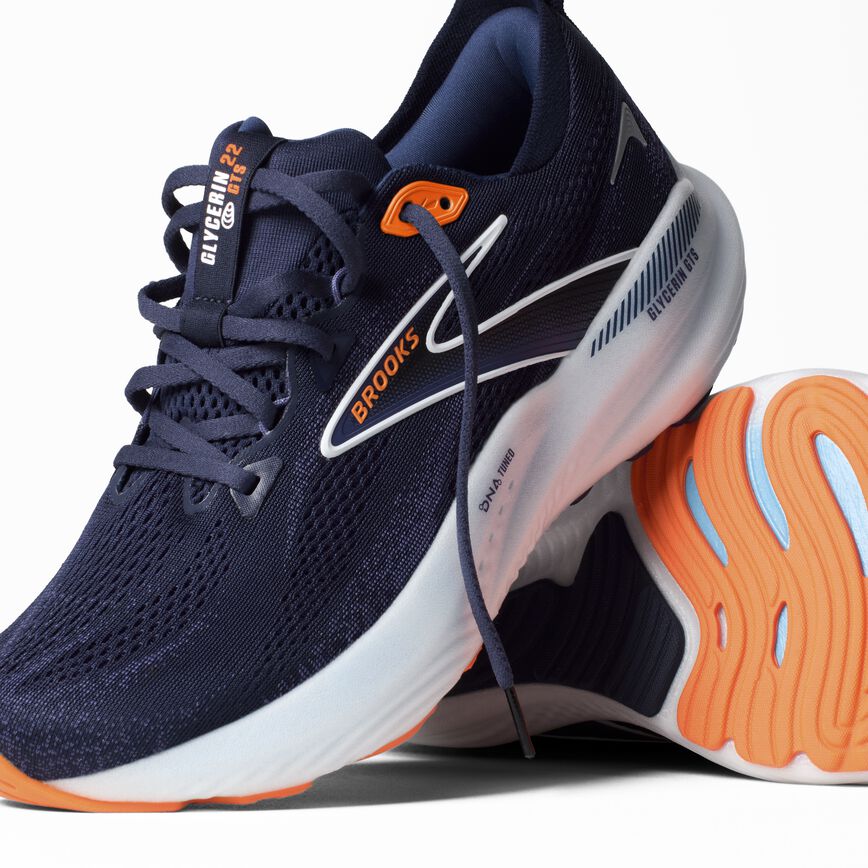 Brooks Glycerin GTS 22 Peacoat/Blue Ribbon/Orange