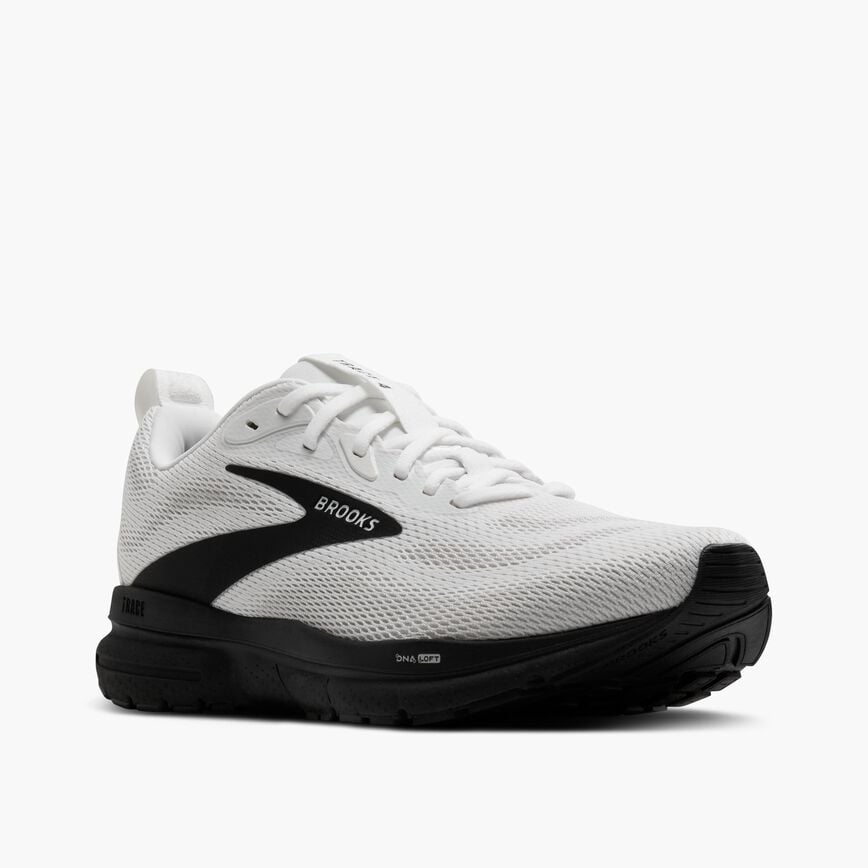Brooks Trace 4 Bright White/Oyster/Black