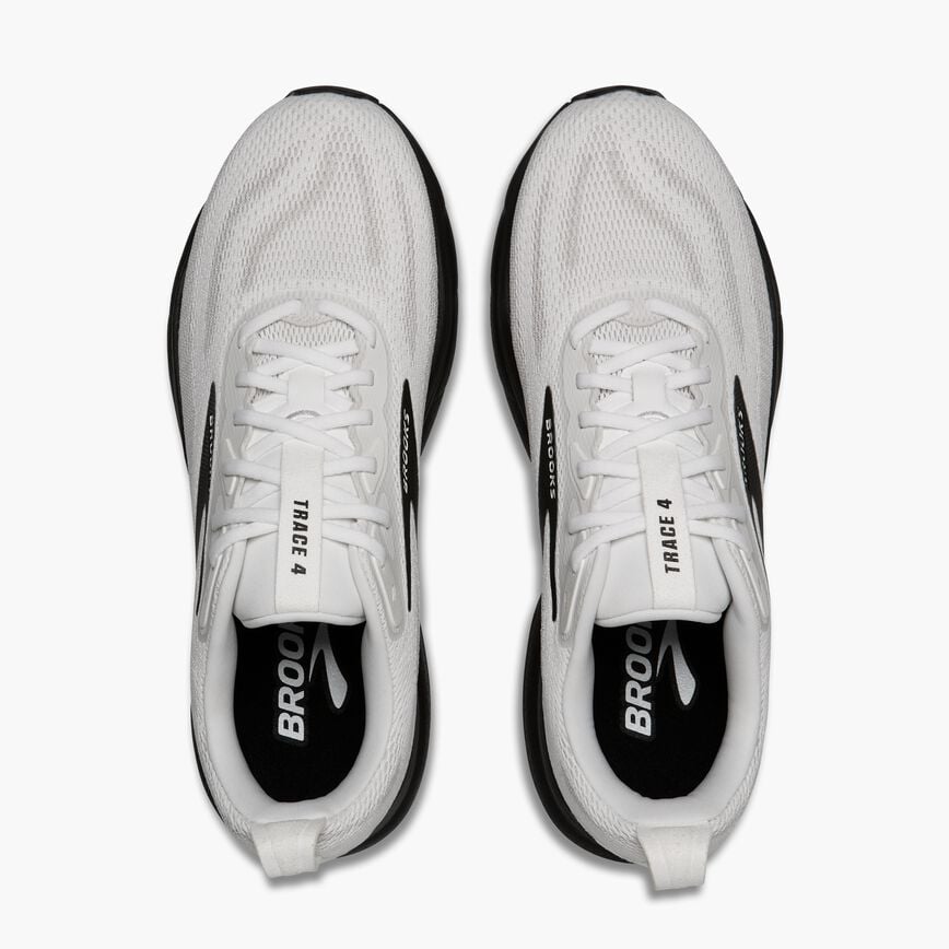 Brooks Trace 4 Bright White/Oyster/Black