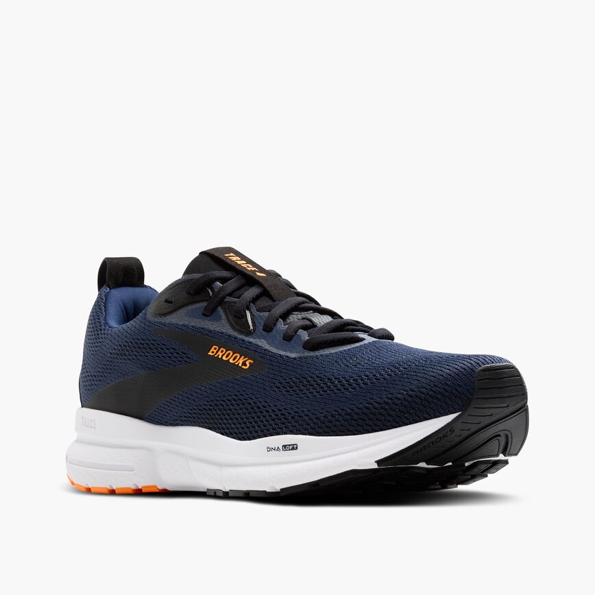 Brooks Trace 4 Peacoat/Black/Orange Pop