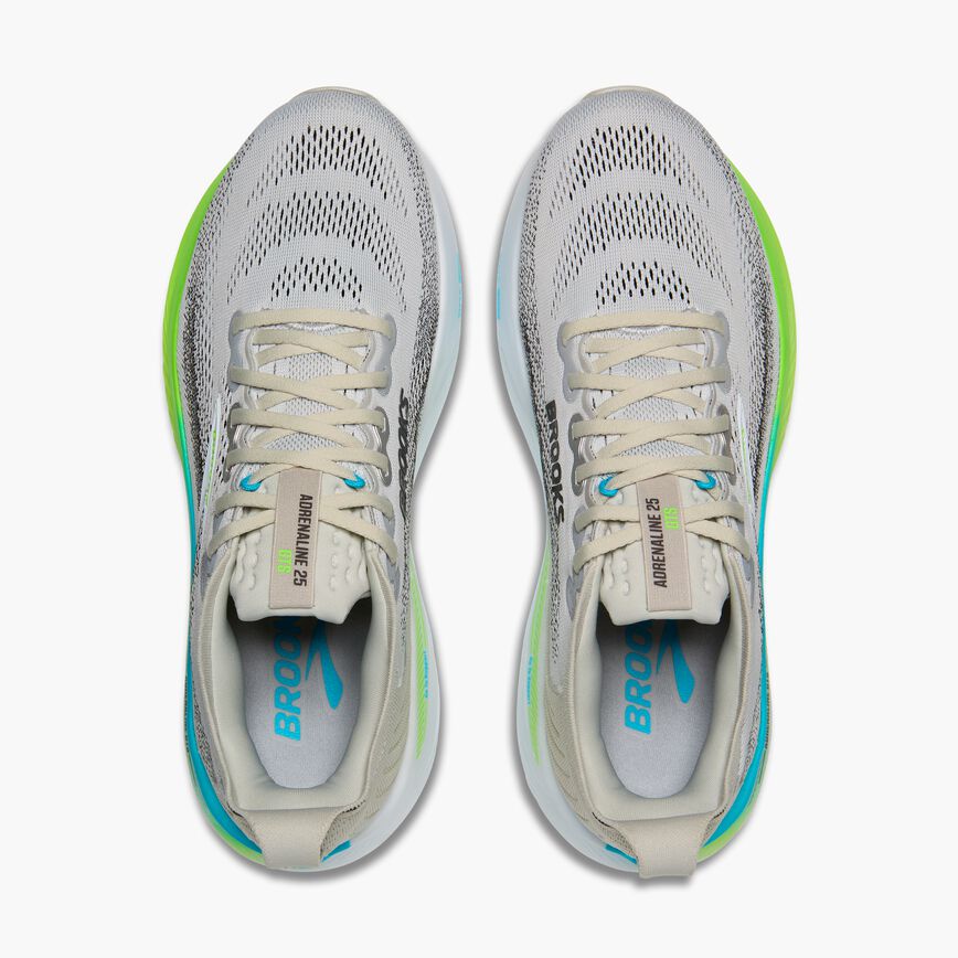 Brooks Adrenaline GTS 25 Oyster/Green Gecko/Blue