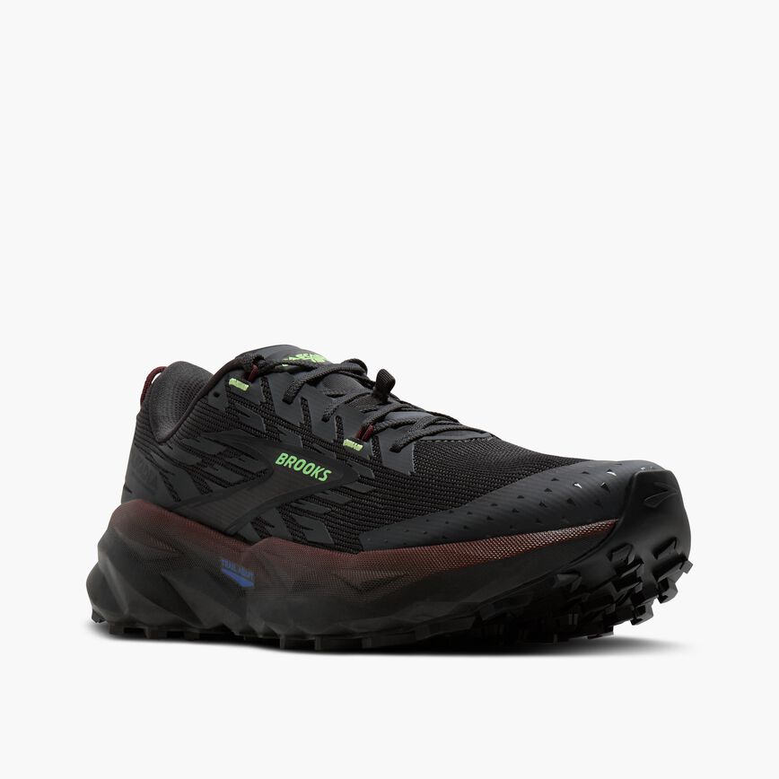 Brooks Cascadia 19 Phantom/Rum Raisin/Green