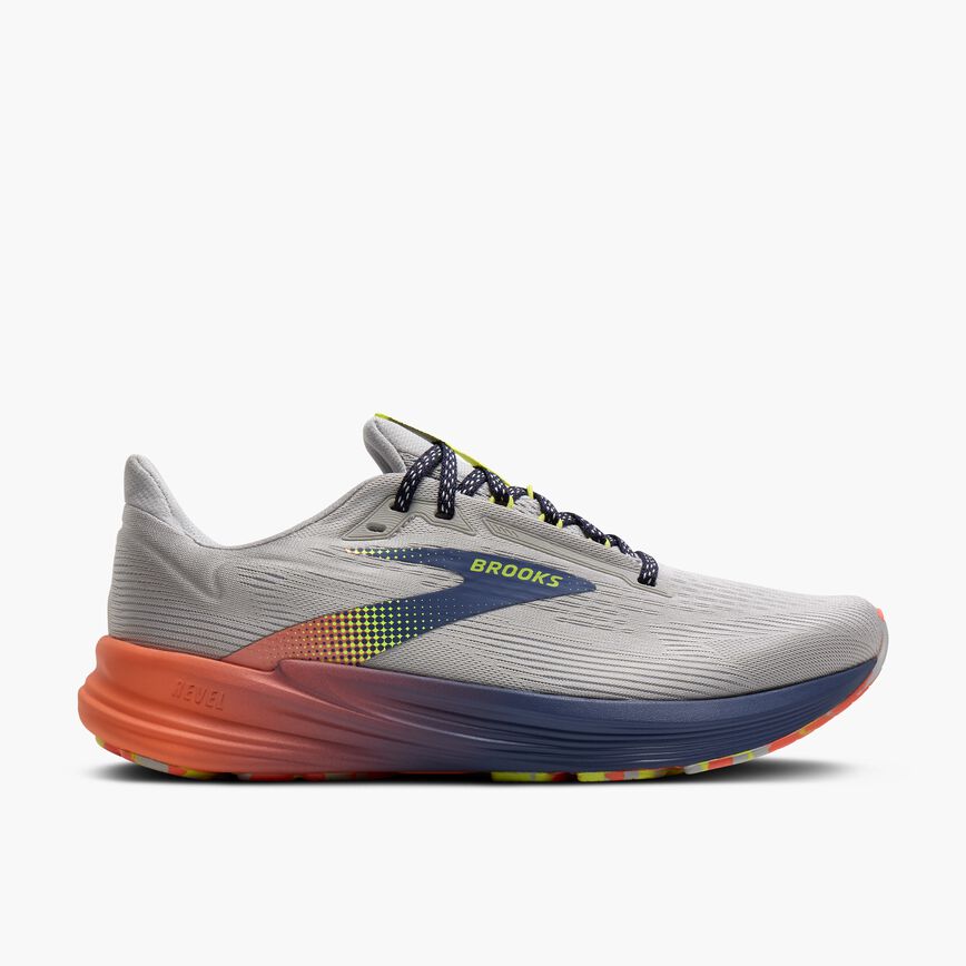 Brooks Revel 8 Quiet/Blue/Salmon