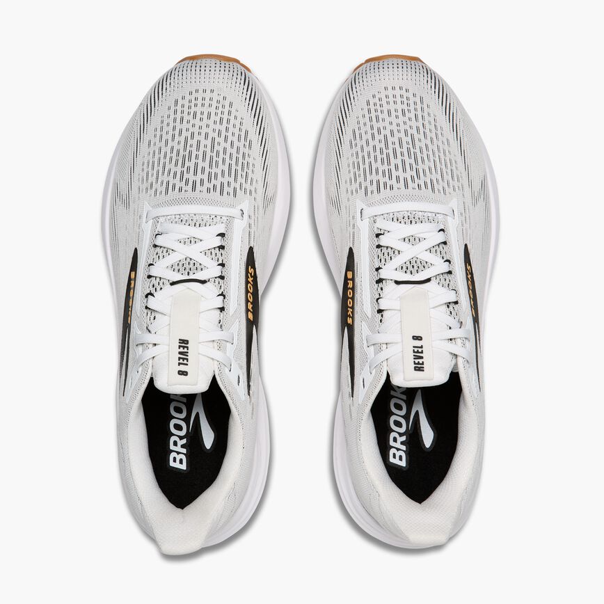 Brooks Revel 8 White/Black/Oak Buff