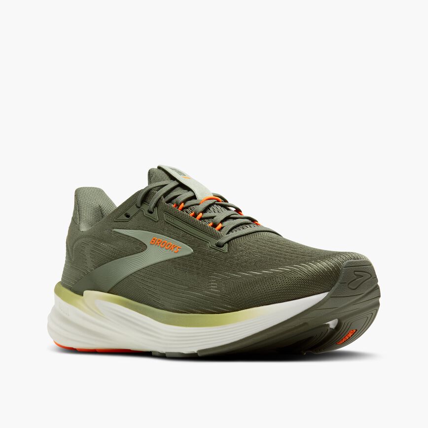 Brooks Revel 8 Olive/Tea/Orange