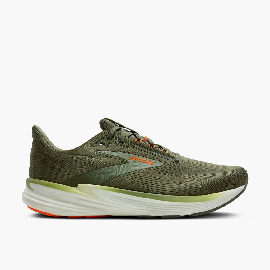 Brooks Revel 8 Olive/Tea/Orange
