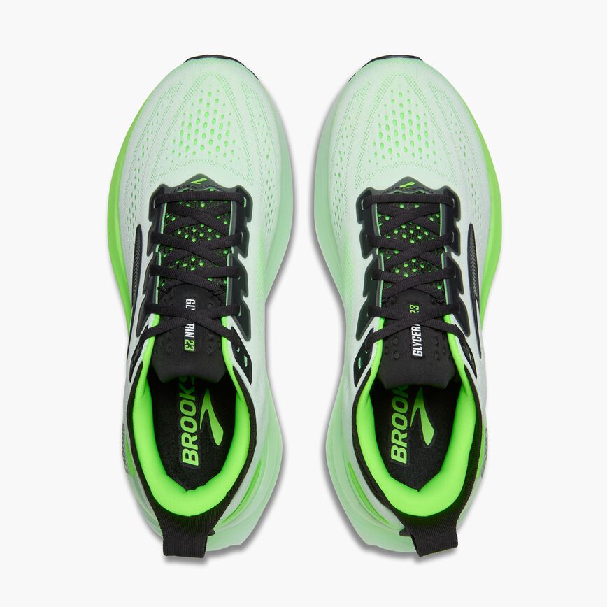 Brooks Glycerin 23 White/Phantom/Green Gecko