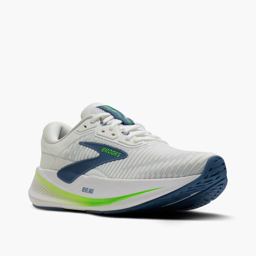 Brooks Revel Max White/Moonlight/Green Gecko