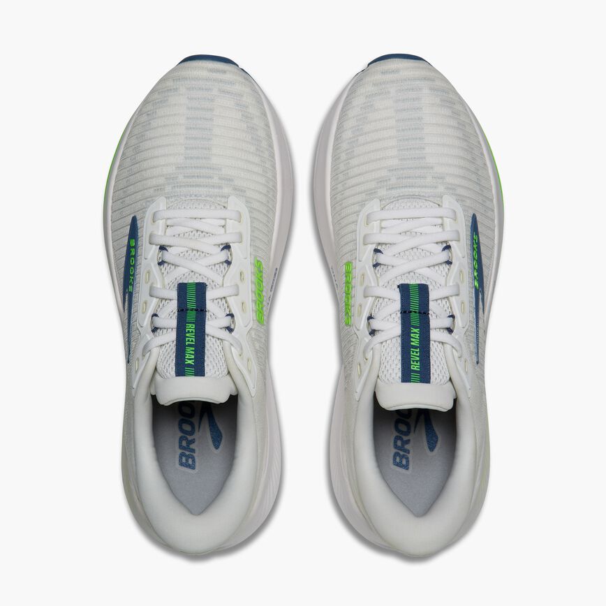 Brooks Revel Max White/Moonlight/Green Gecko