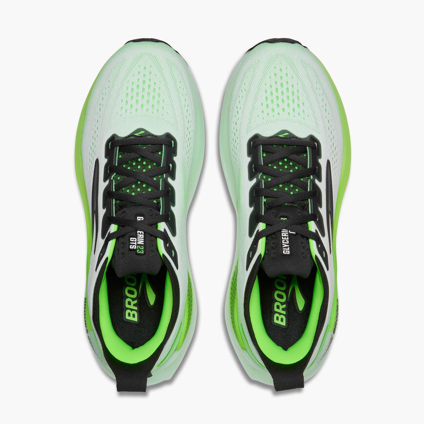 Brooks Glycerin GTS 23 White/Phantom/Green Gecko