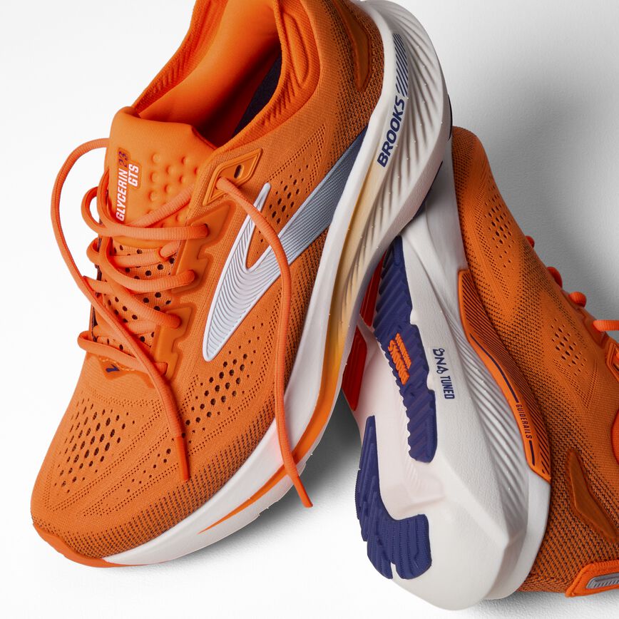 Brooks Glycerin GTS 23 Shocking Orange/Blue/White