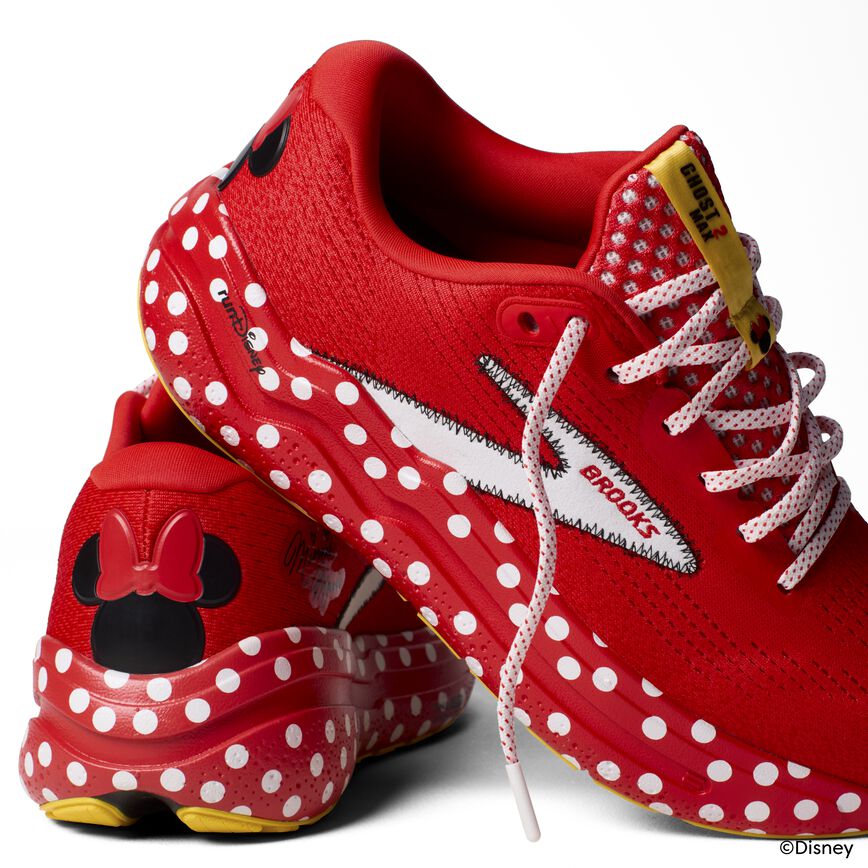 Brooks Ghost Max 2 Minnie Mouse Red/White/Black