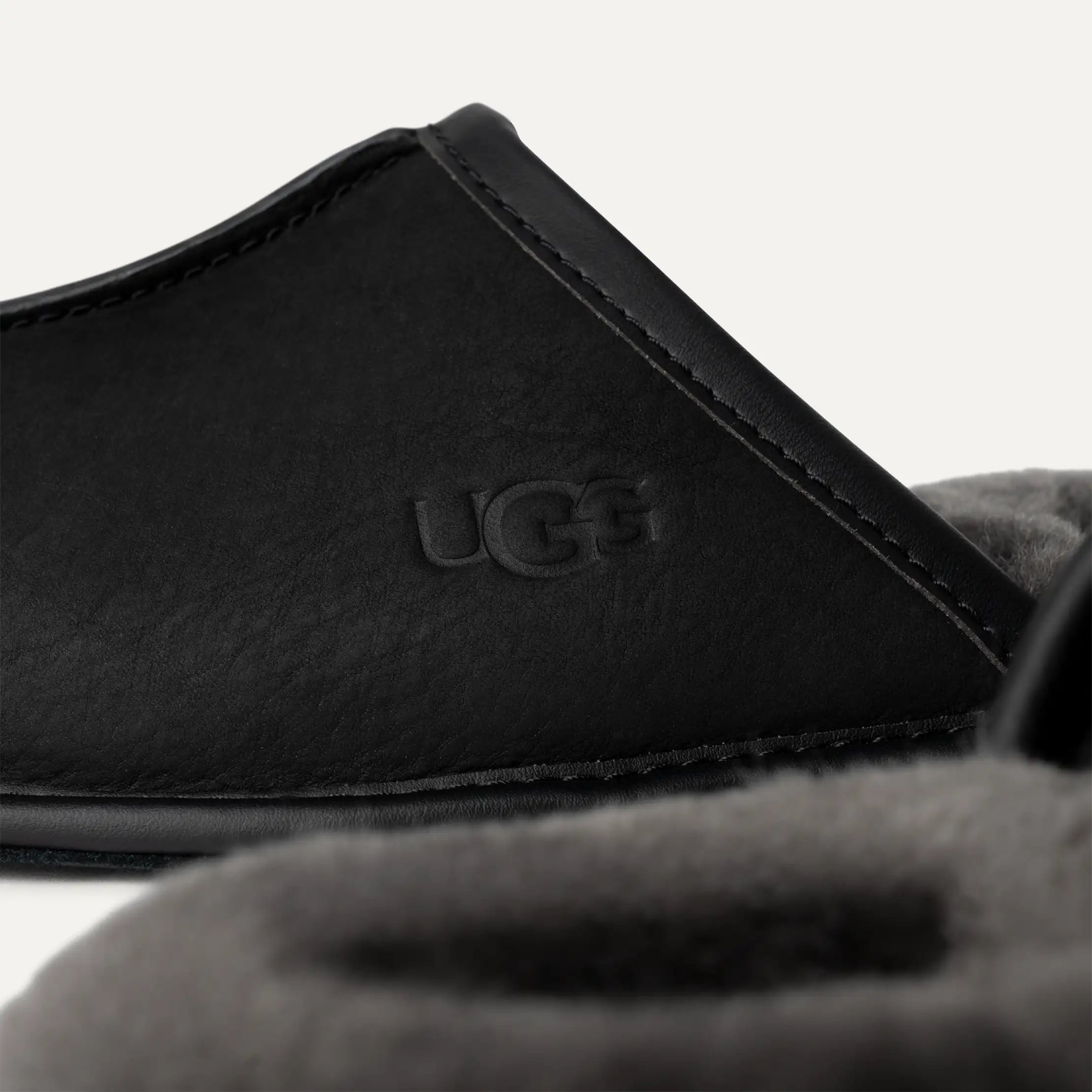 Ugg Scuff Leather Black