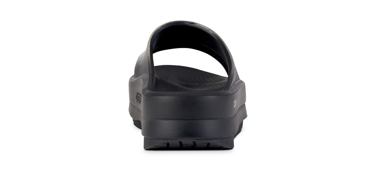 Oofos Women's Luxe Platform Slide Latte