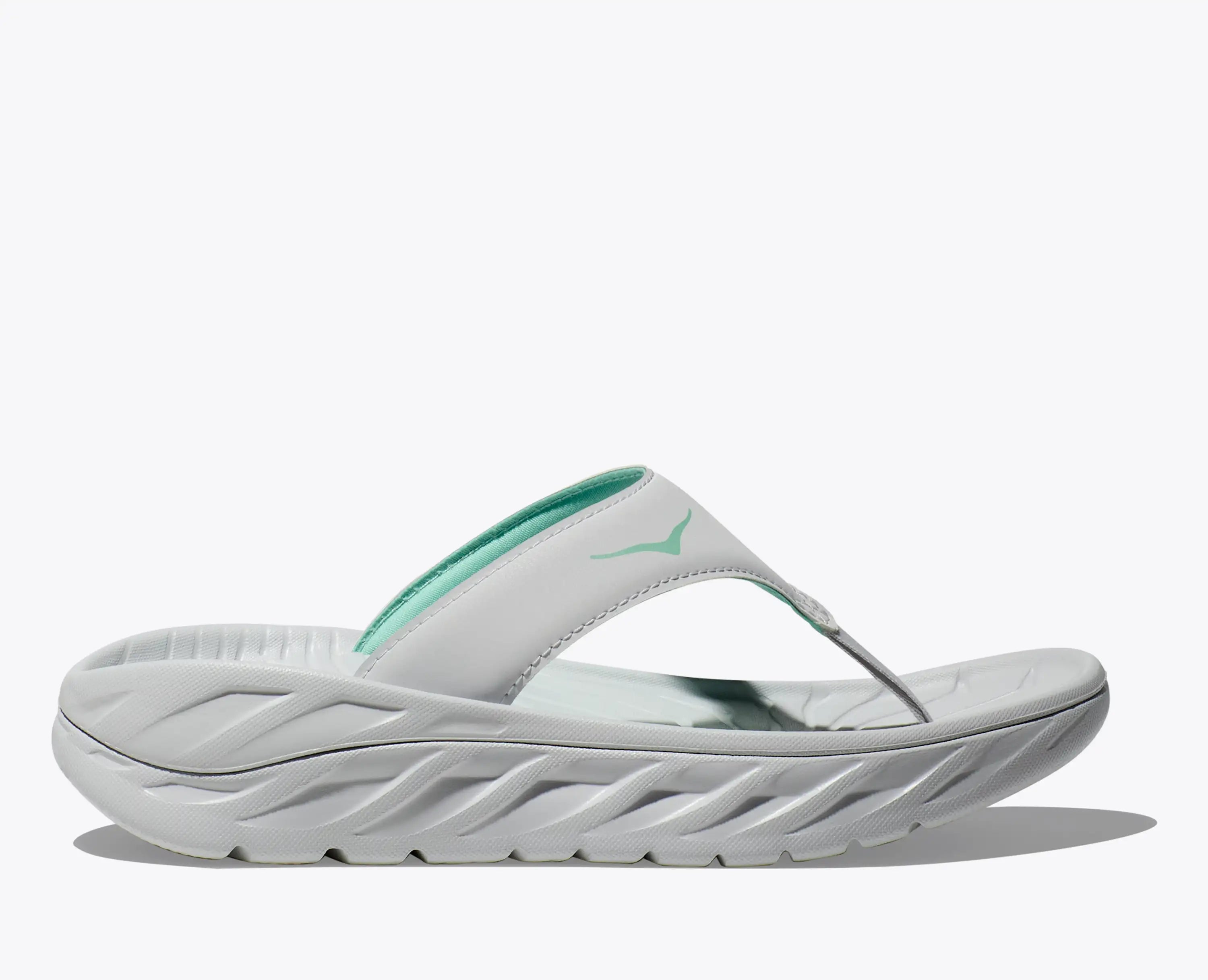 Hoka Women'S Ora Recovery Flip Cosmic Grey Seafoam