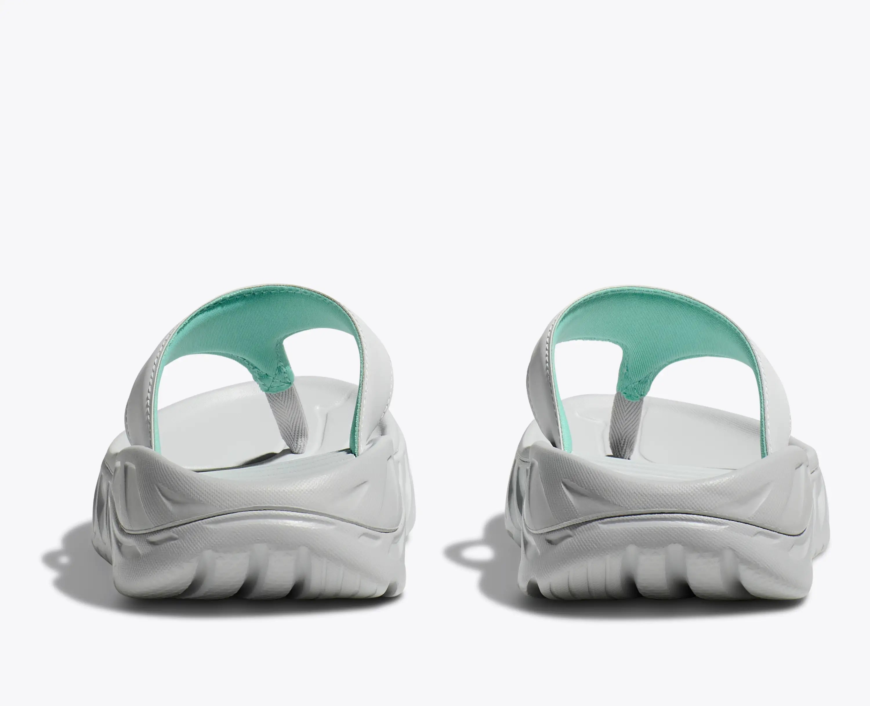 Hoka Women'S Ora Recovery Flip Cosmic Grey Seafoam