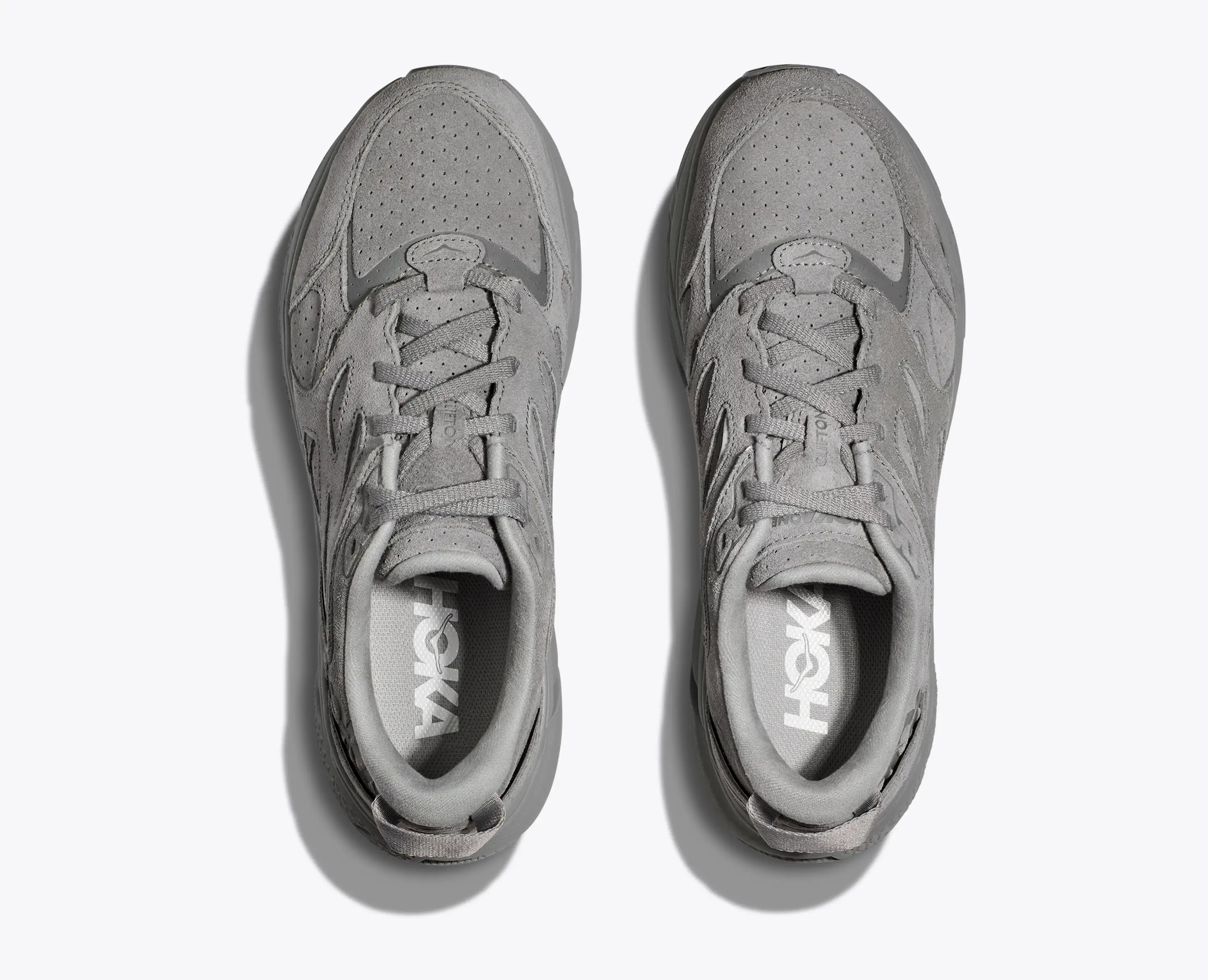 Hoka Clifton L Suede Limestone Limestone