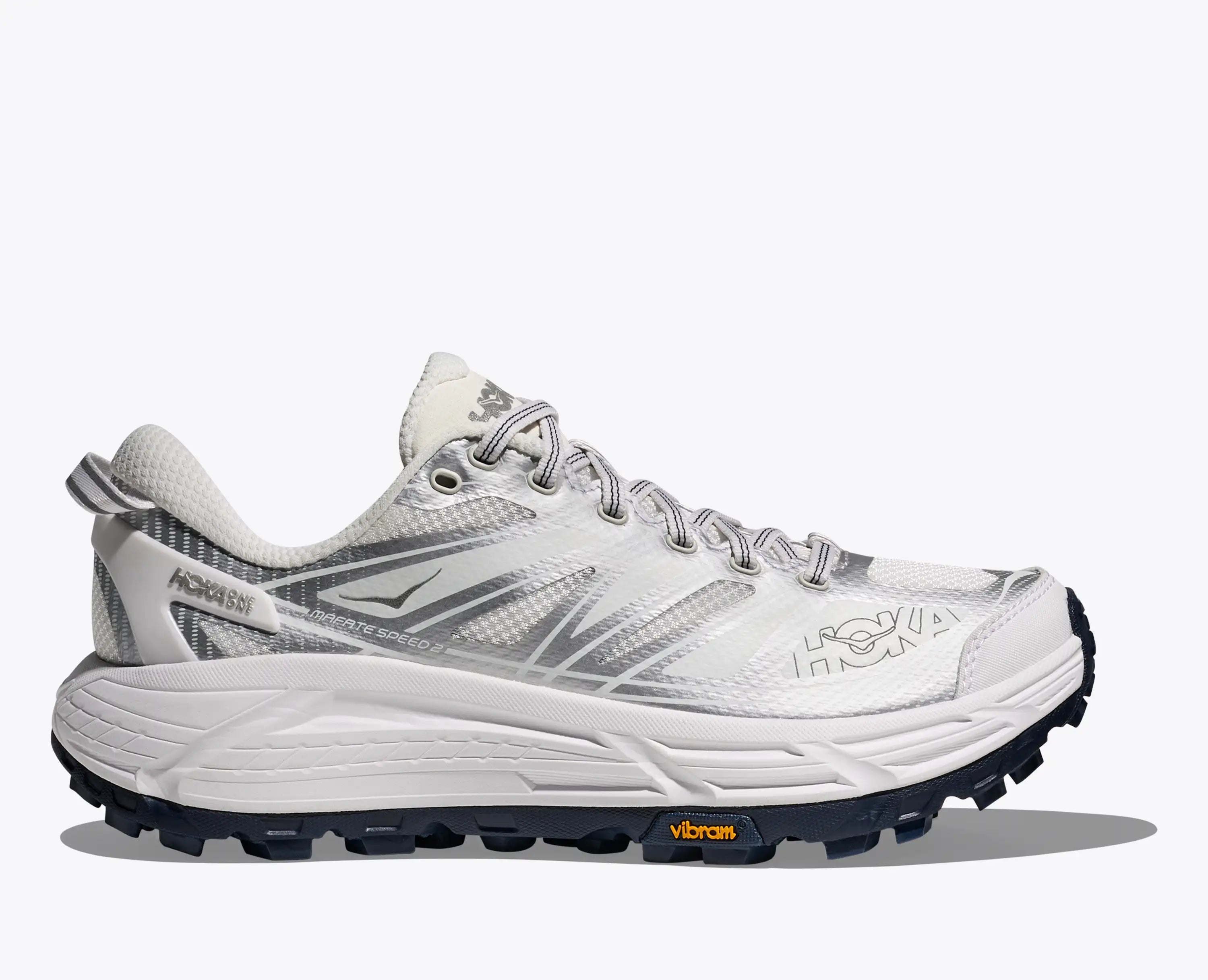 Hoka Mafate Speed 2 White Silver