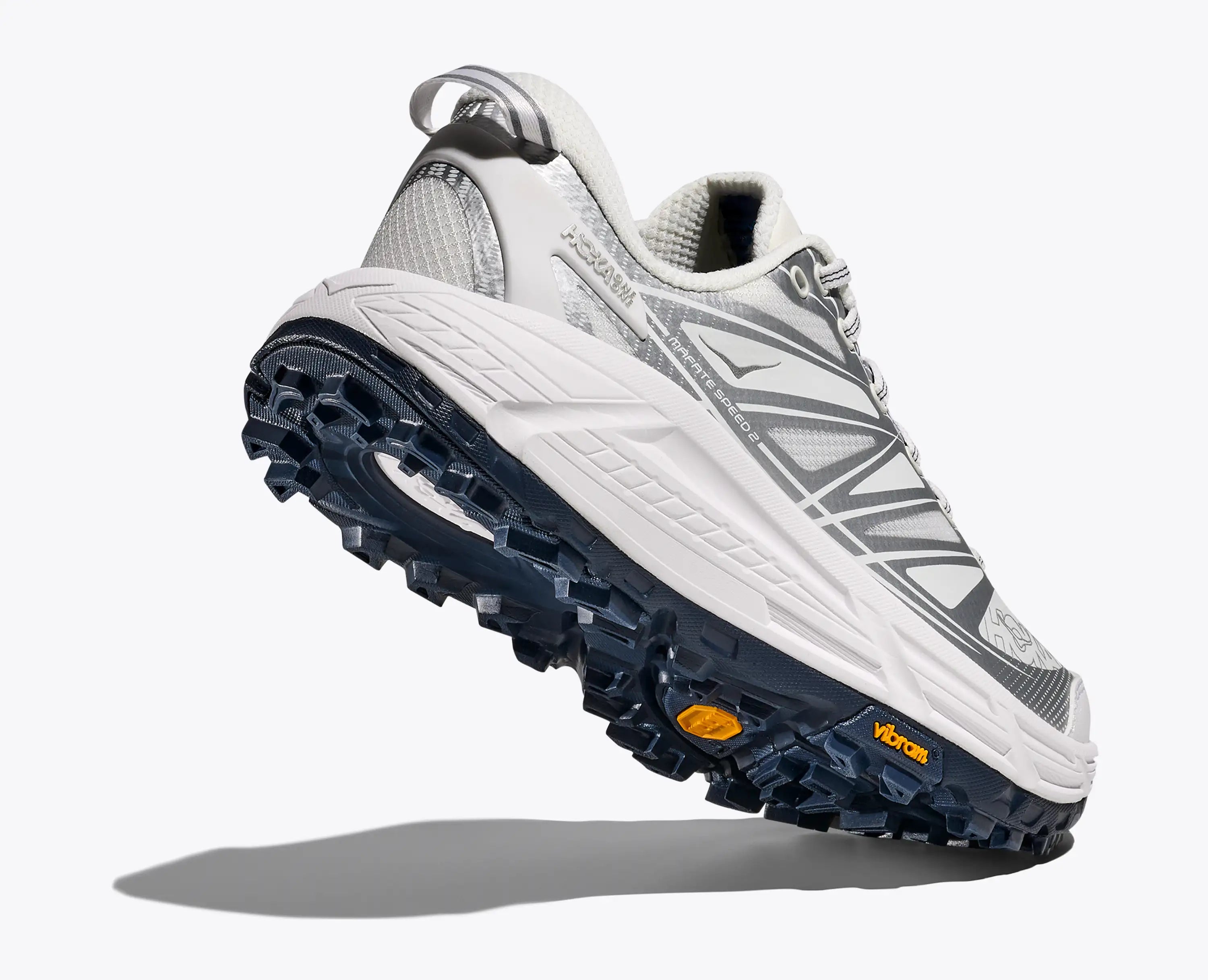 Hoka Mafate Speed 2 White Silver