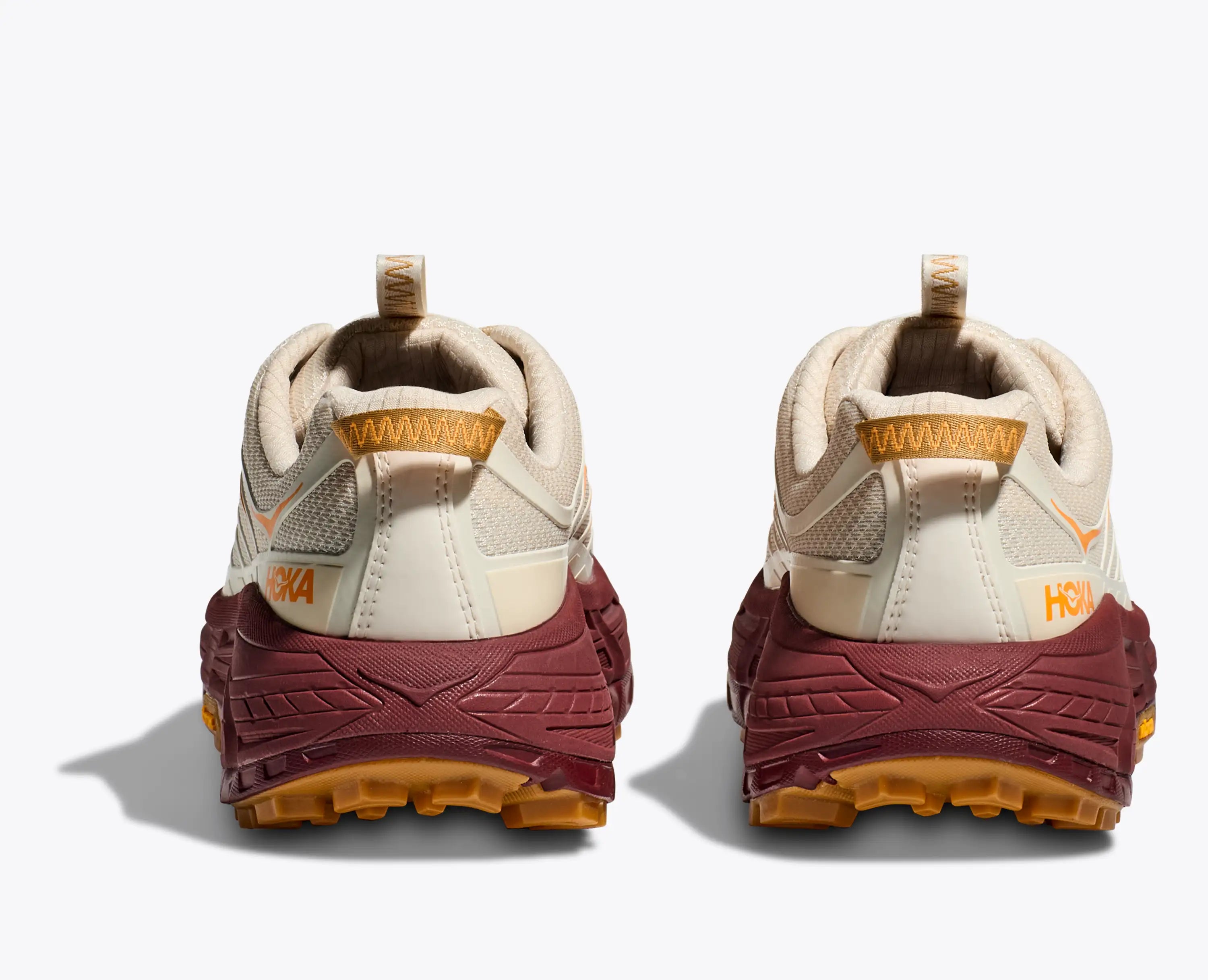 Hoka Mafate Three2 Vanilla Varsity Burgundy
