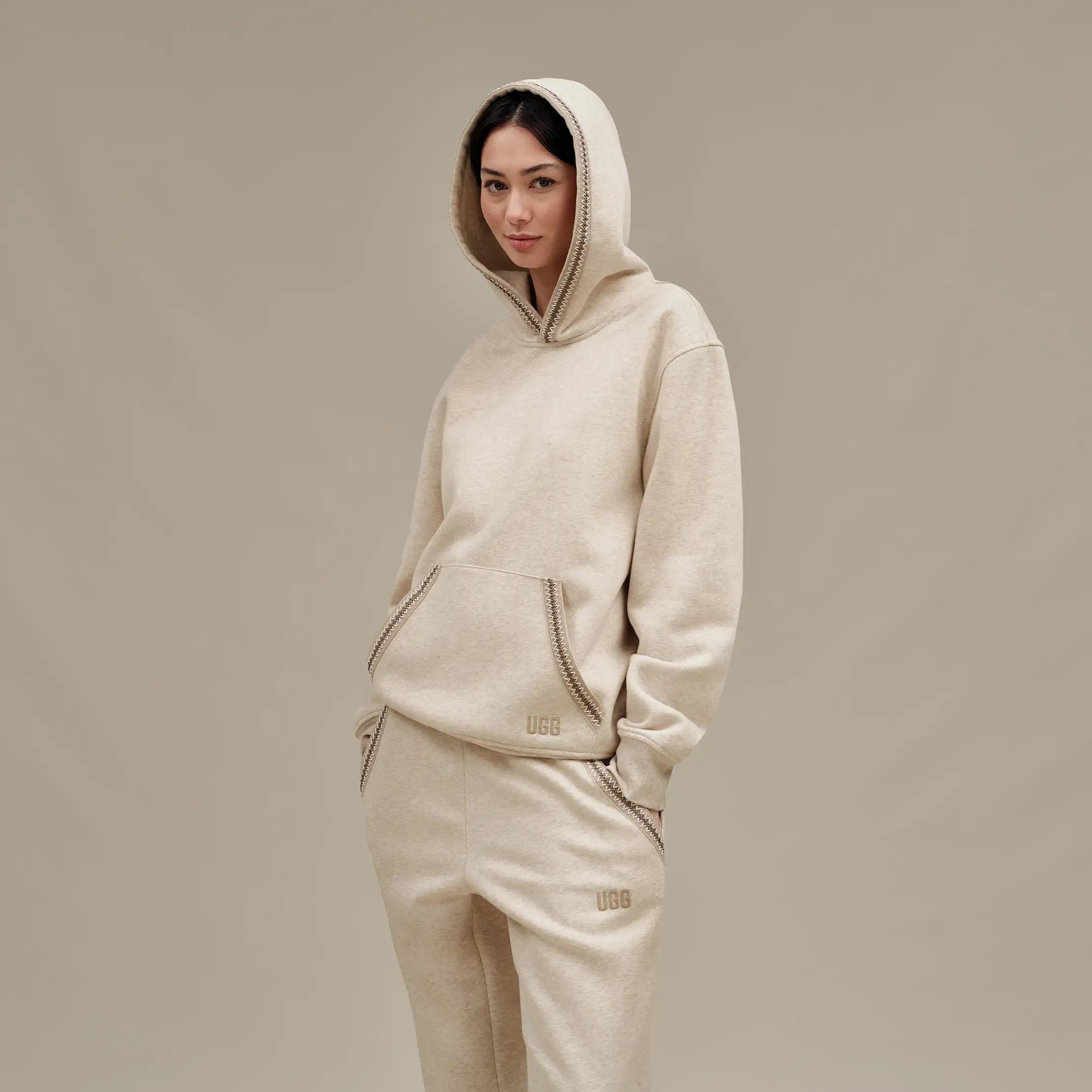 Ugg Tasman Hoodie Caribou Heather