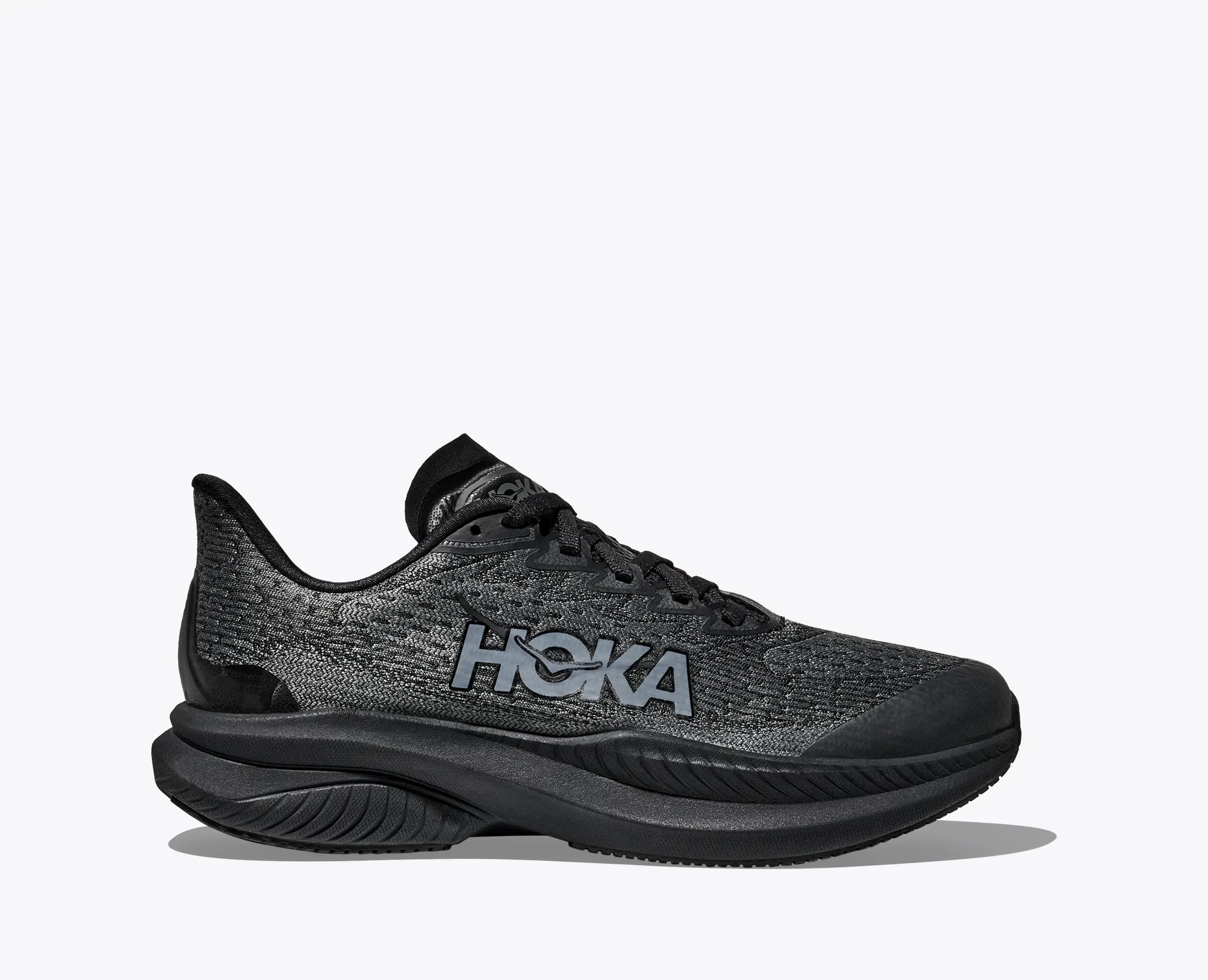 Hoka Big Kids Mach 6 Black Black