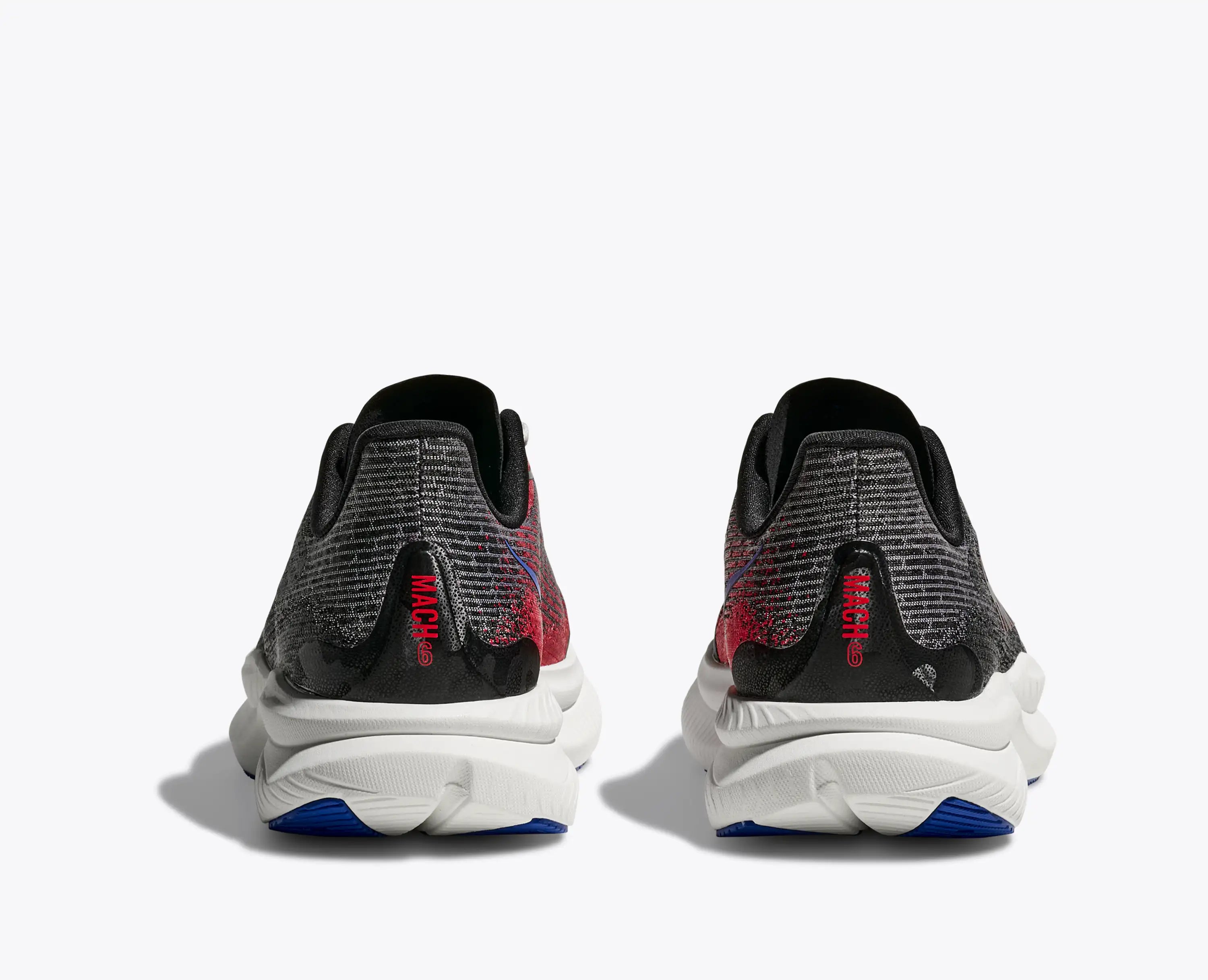 Hoka Big Kids Mach 6 Black Vermillion