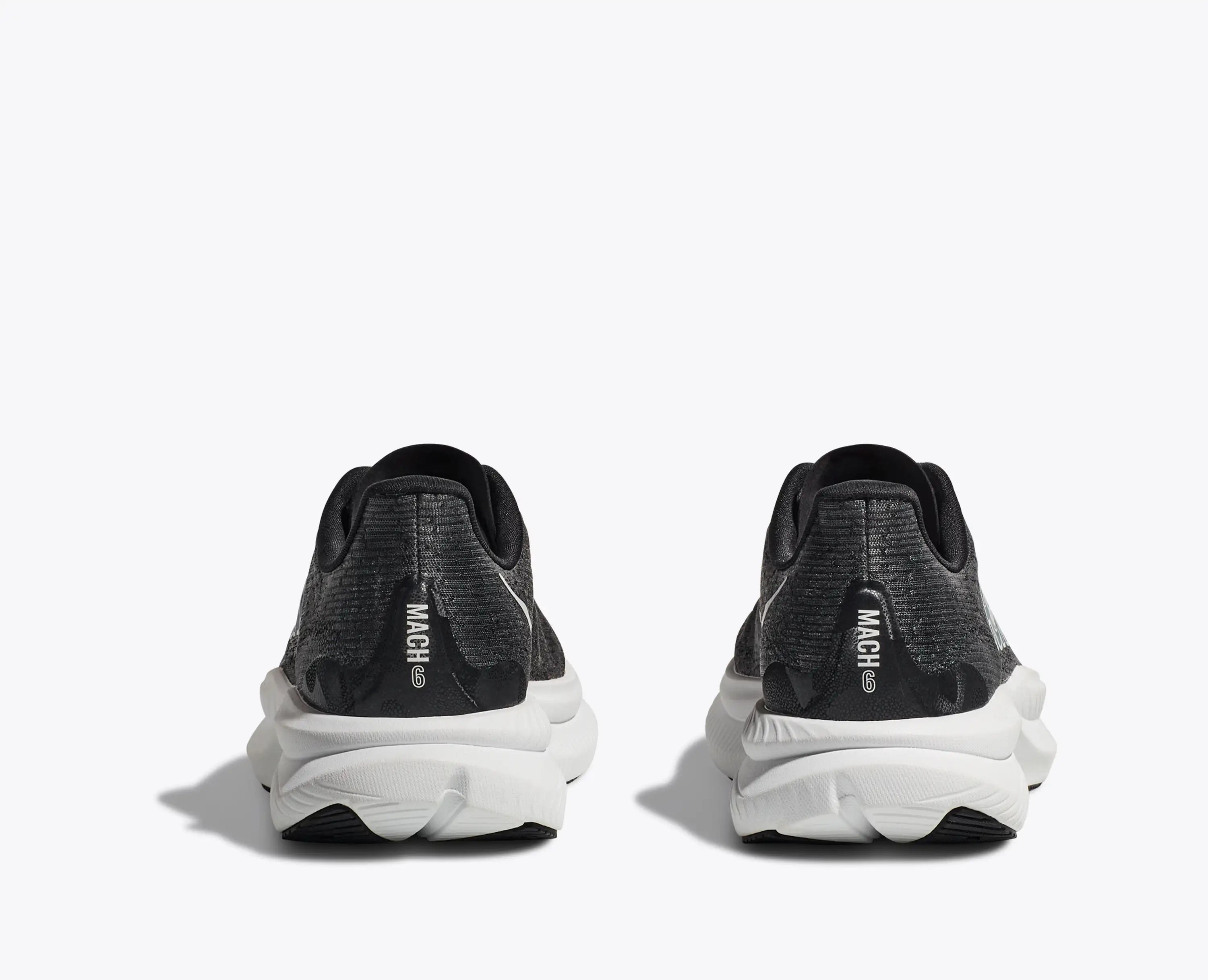 Hoka Big Kids Mach 6 Black White