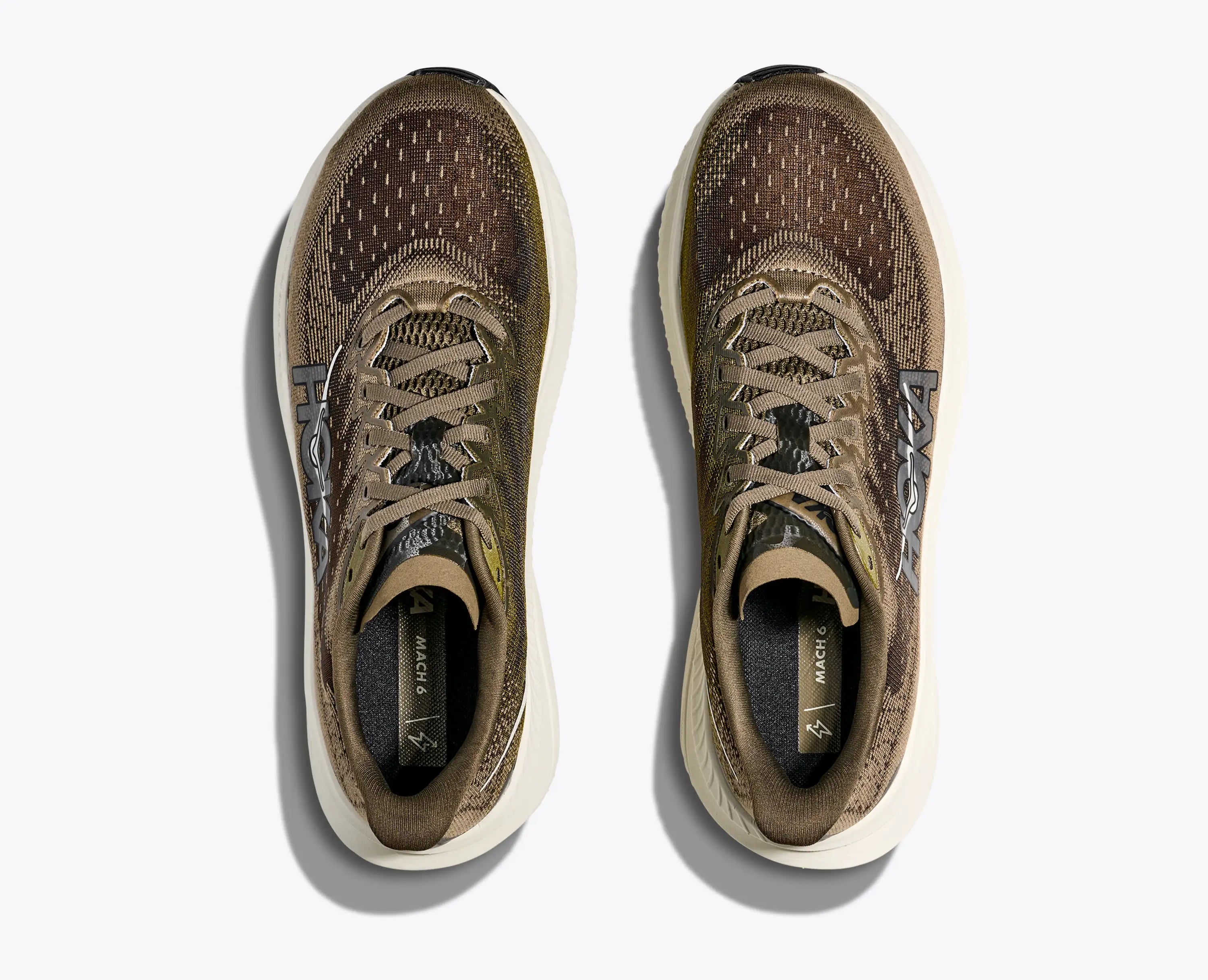 Hoka 'S Mach 6 Antique Olive Truffle Salt